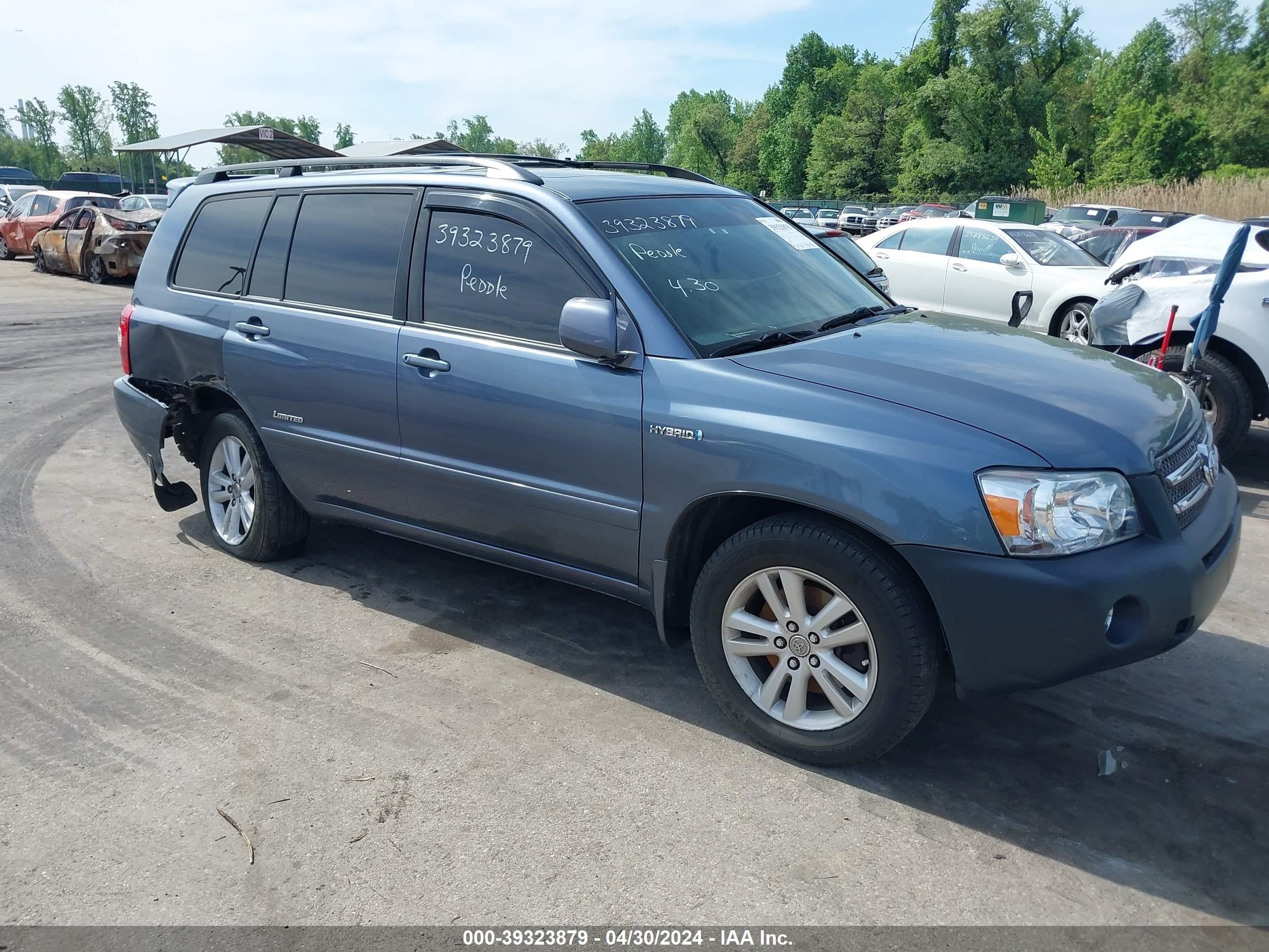 toyota highlander 2006 jteew21a560028372