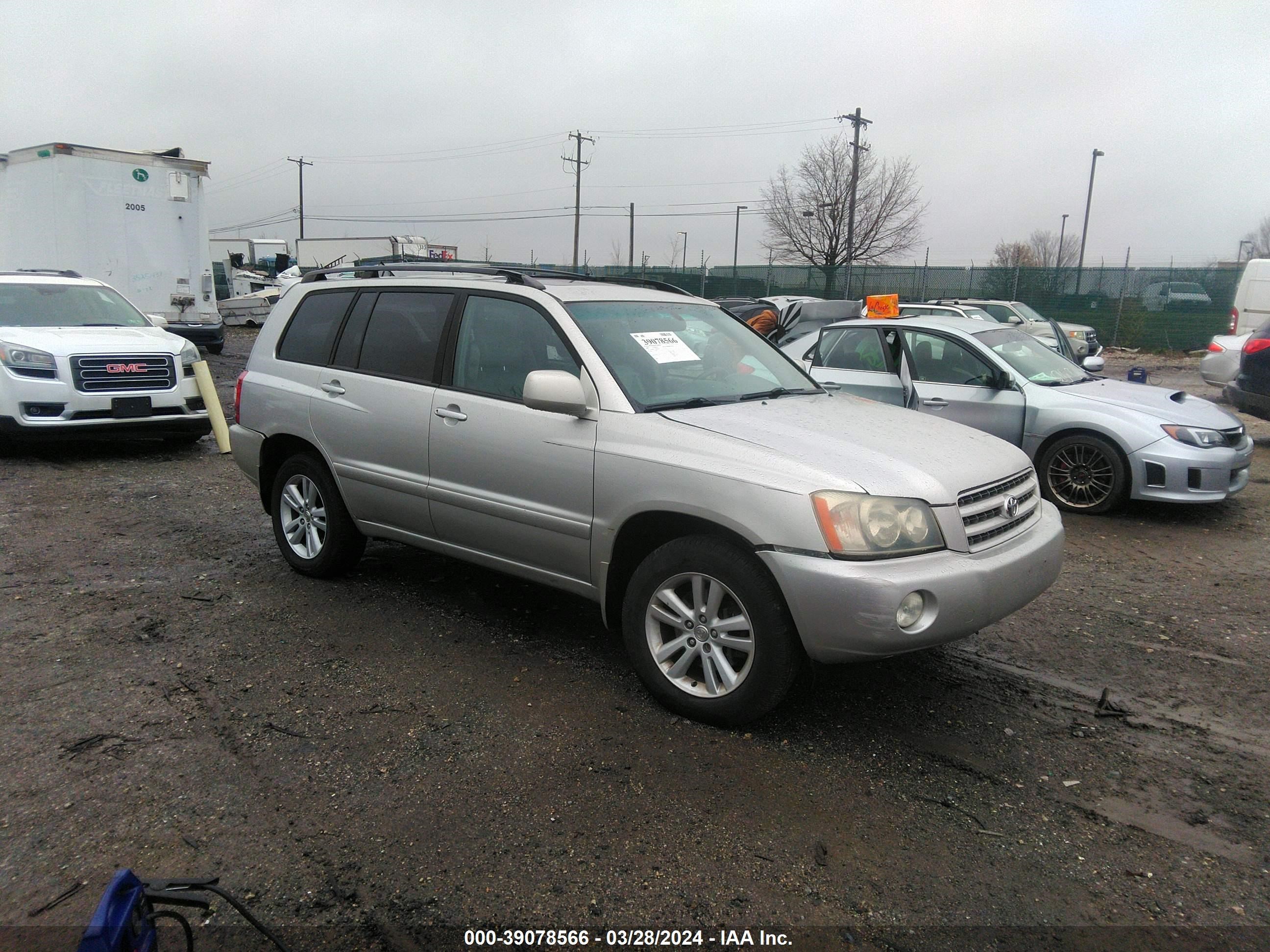 toyota highlander 2006 jteew21a760001934