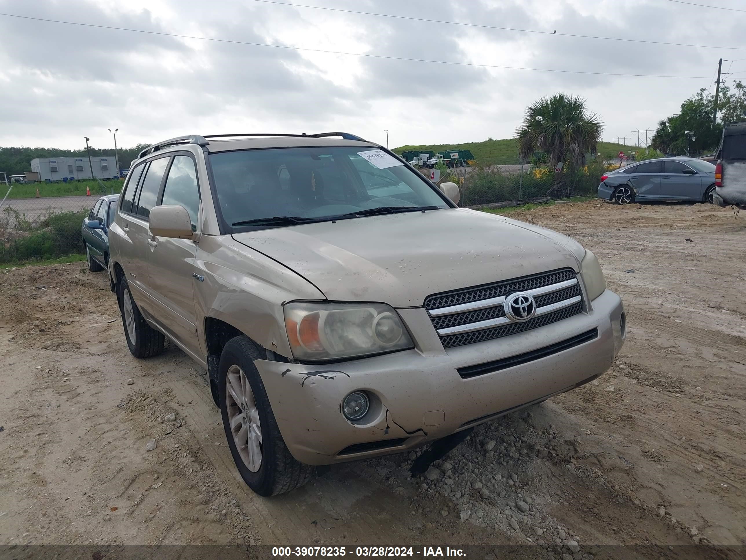 toyota highlander 2007 jteew21a970037772