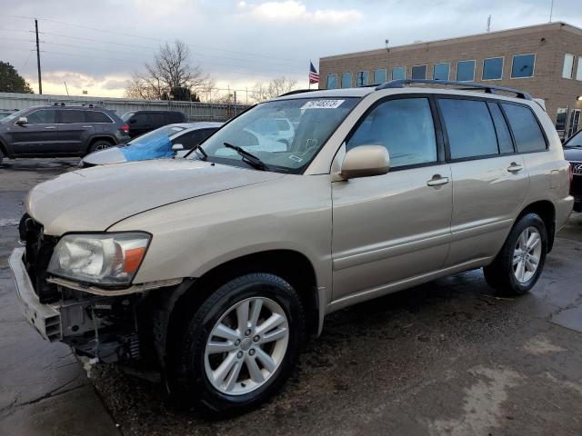 toyota highlander 2006 jteew21ax60017433