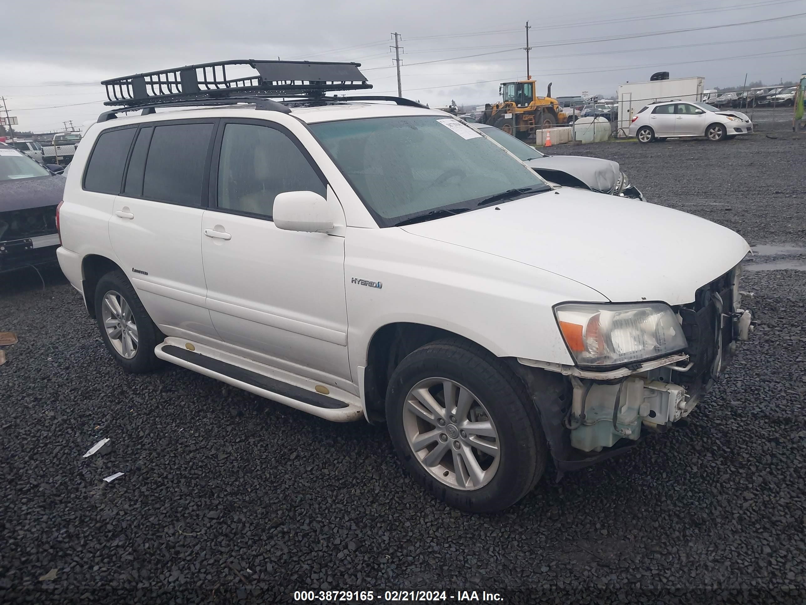 toyota highlander 2006 jteew21ax60022471