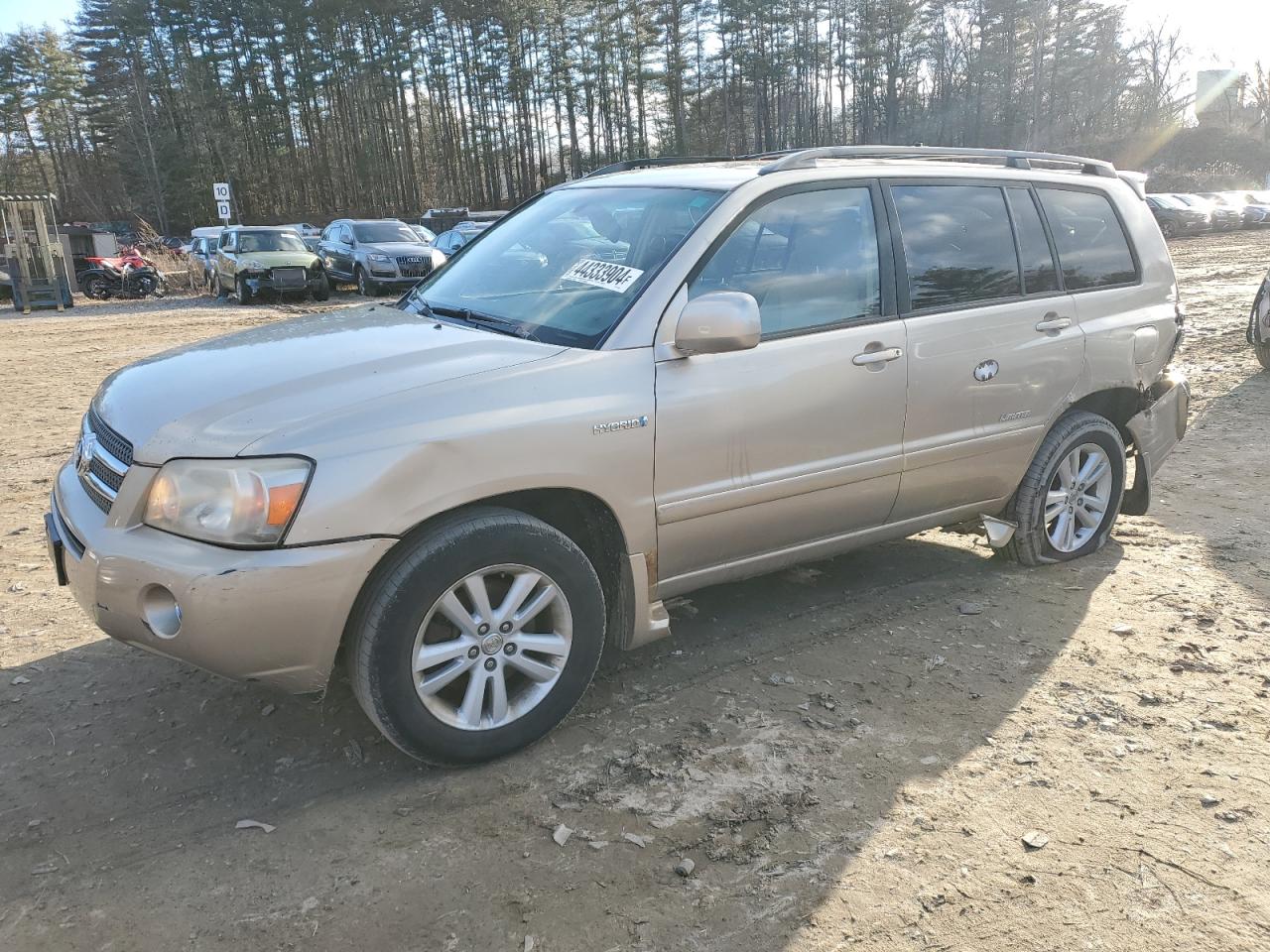 toyota highlander 2006 jteew21ax60028786