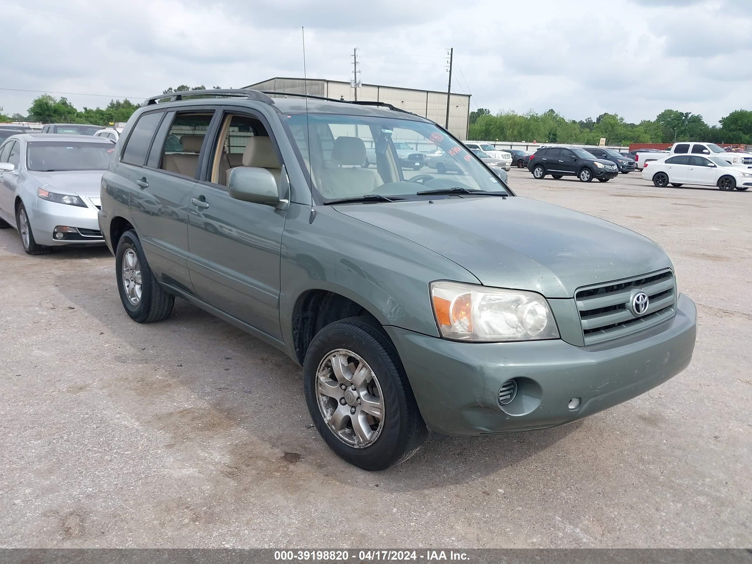 toyota highlander 2006 jtegd21a060149762