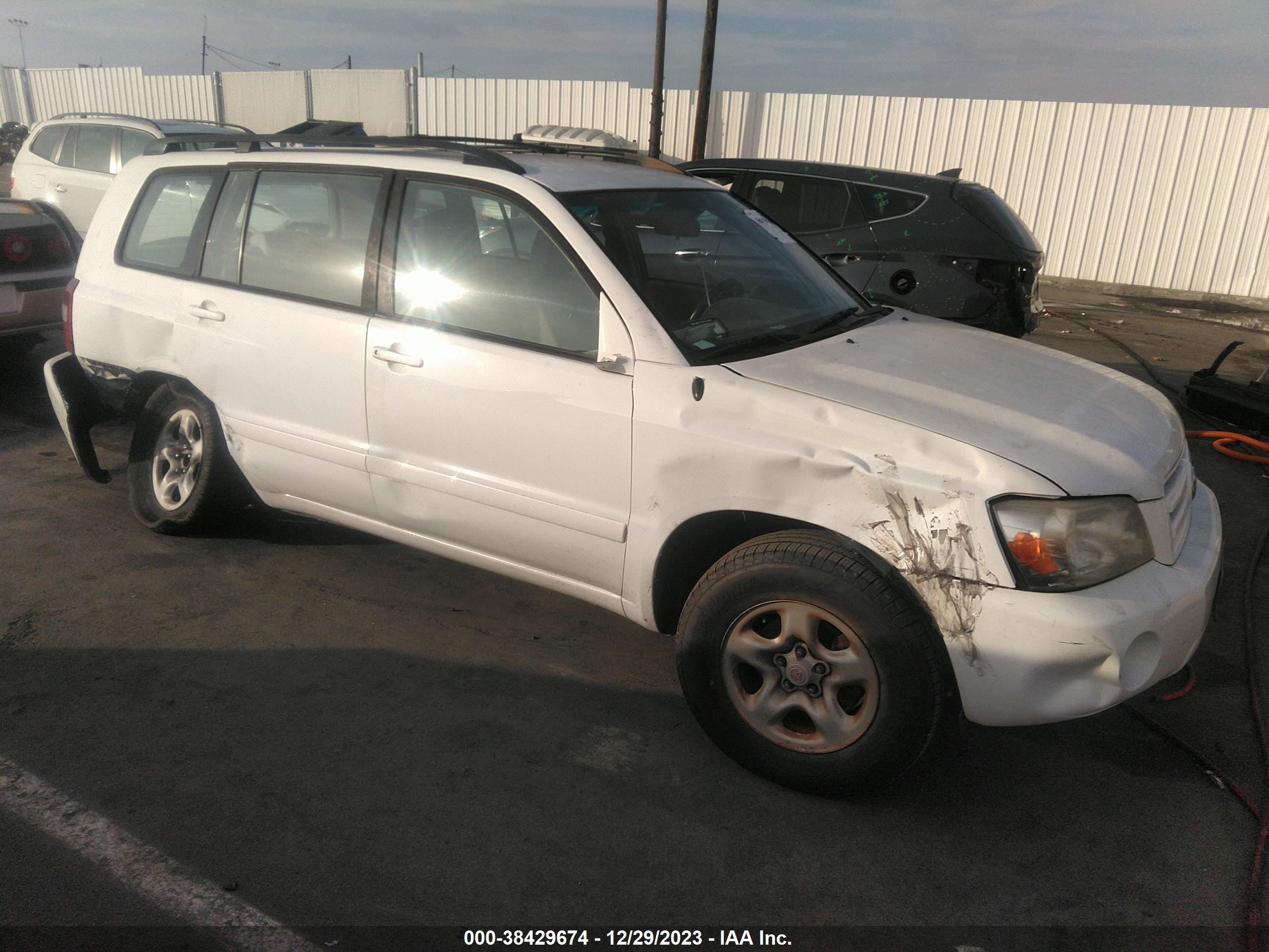 toyota highlander 2006 jtegd21a160155540