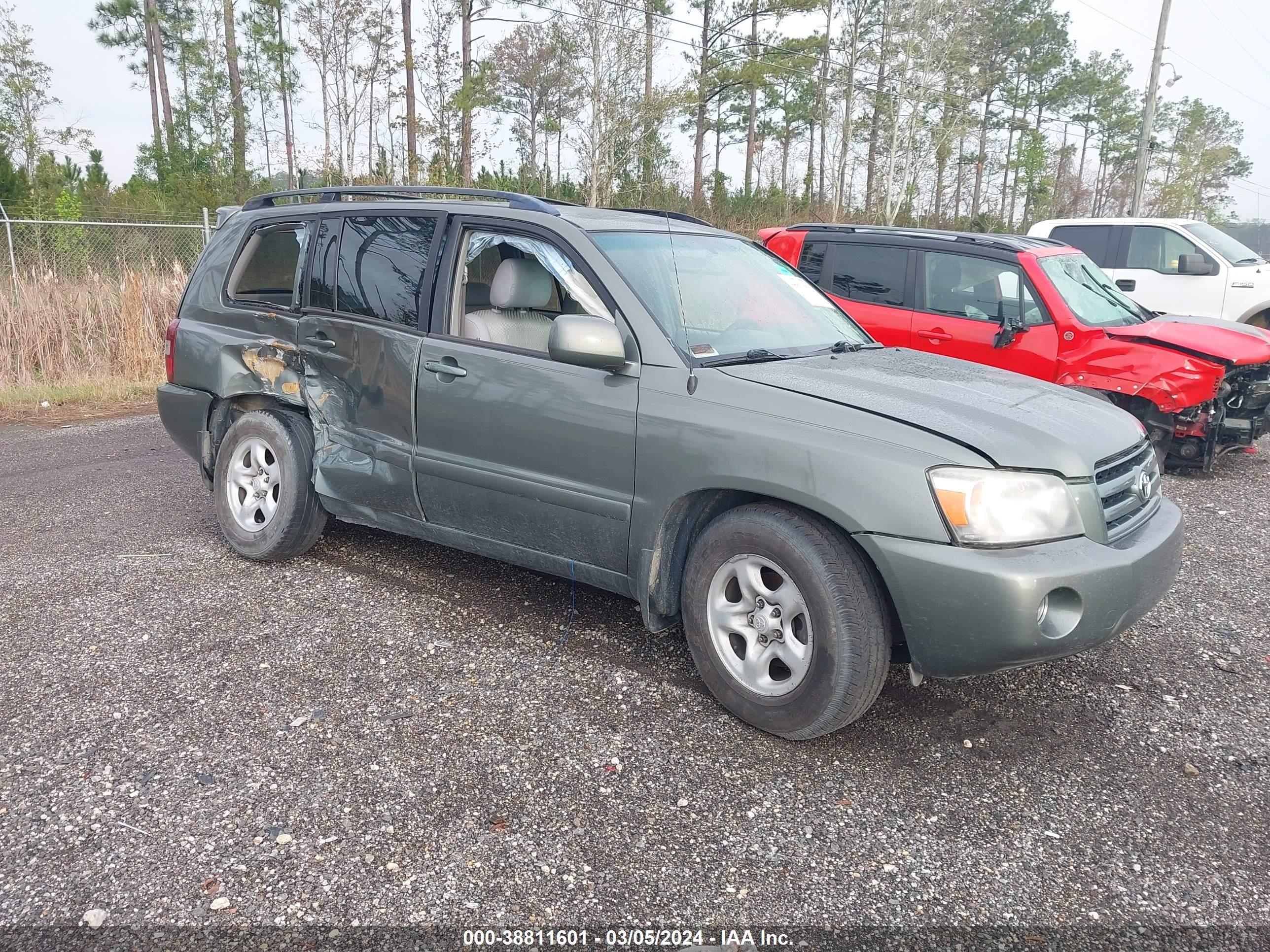 toyota highlander 2007 jtegd21a170161663