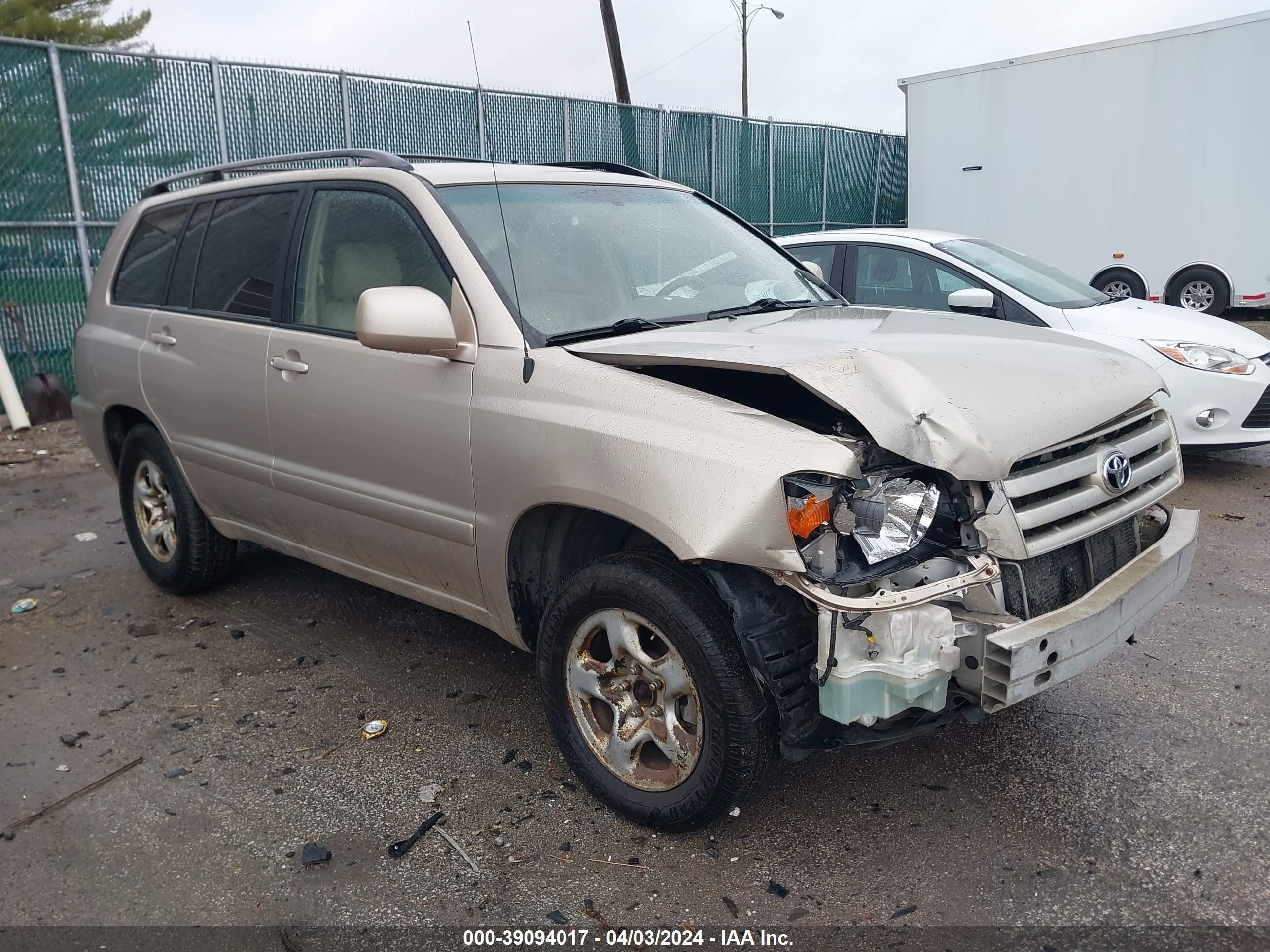 toyota highlander 2005 jtegd21a550121325