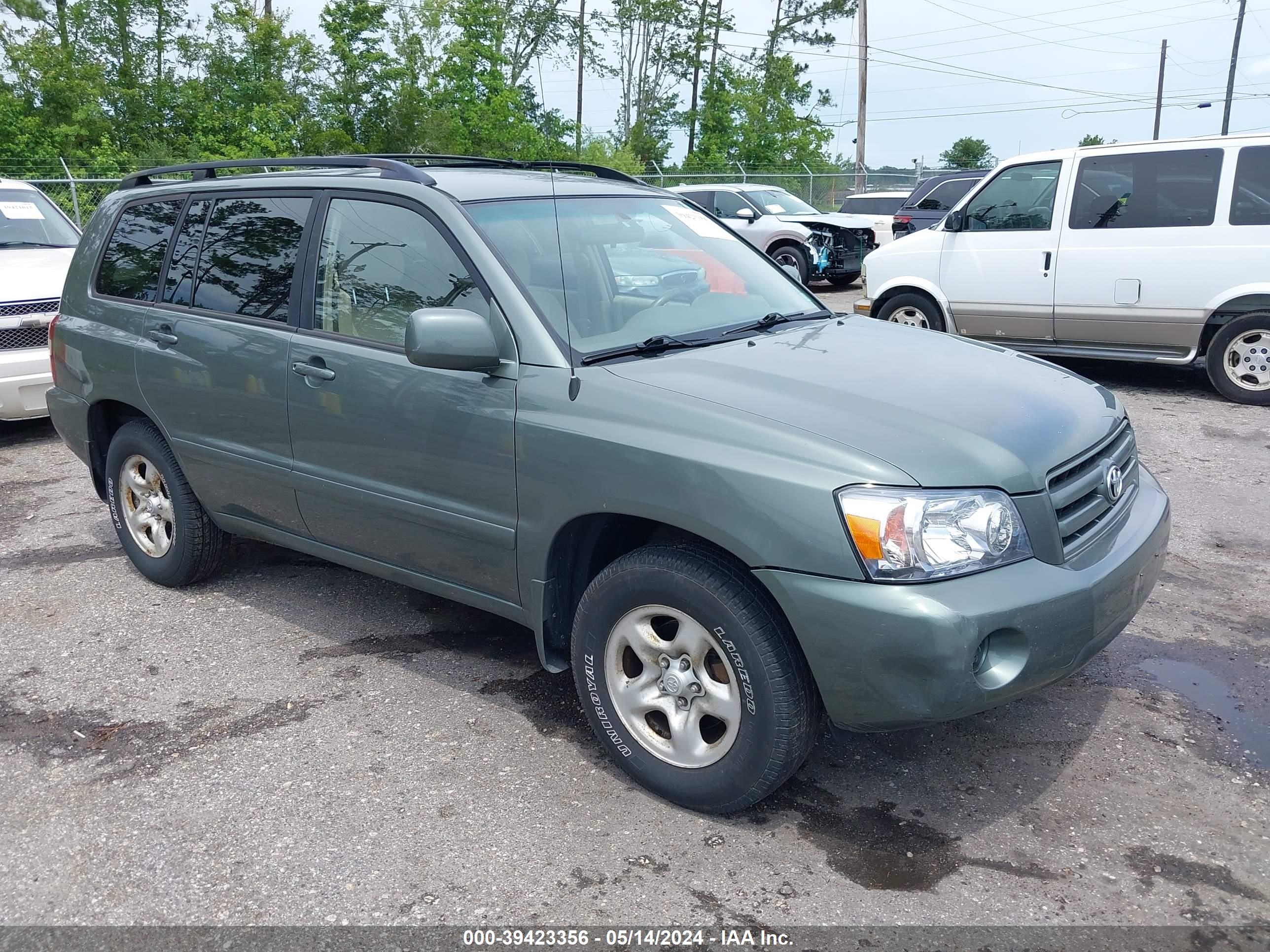 toyota highlander 2004 jtegd21ax40096369