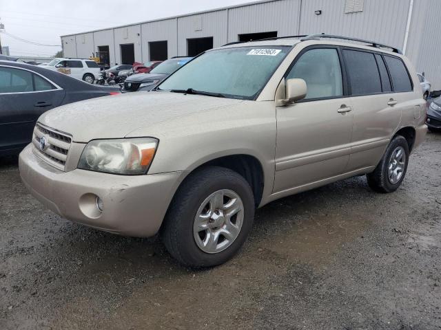 toyota highlander 2005 jtegd21ax50105783