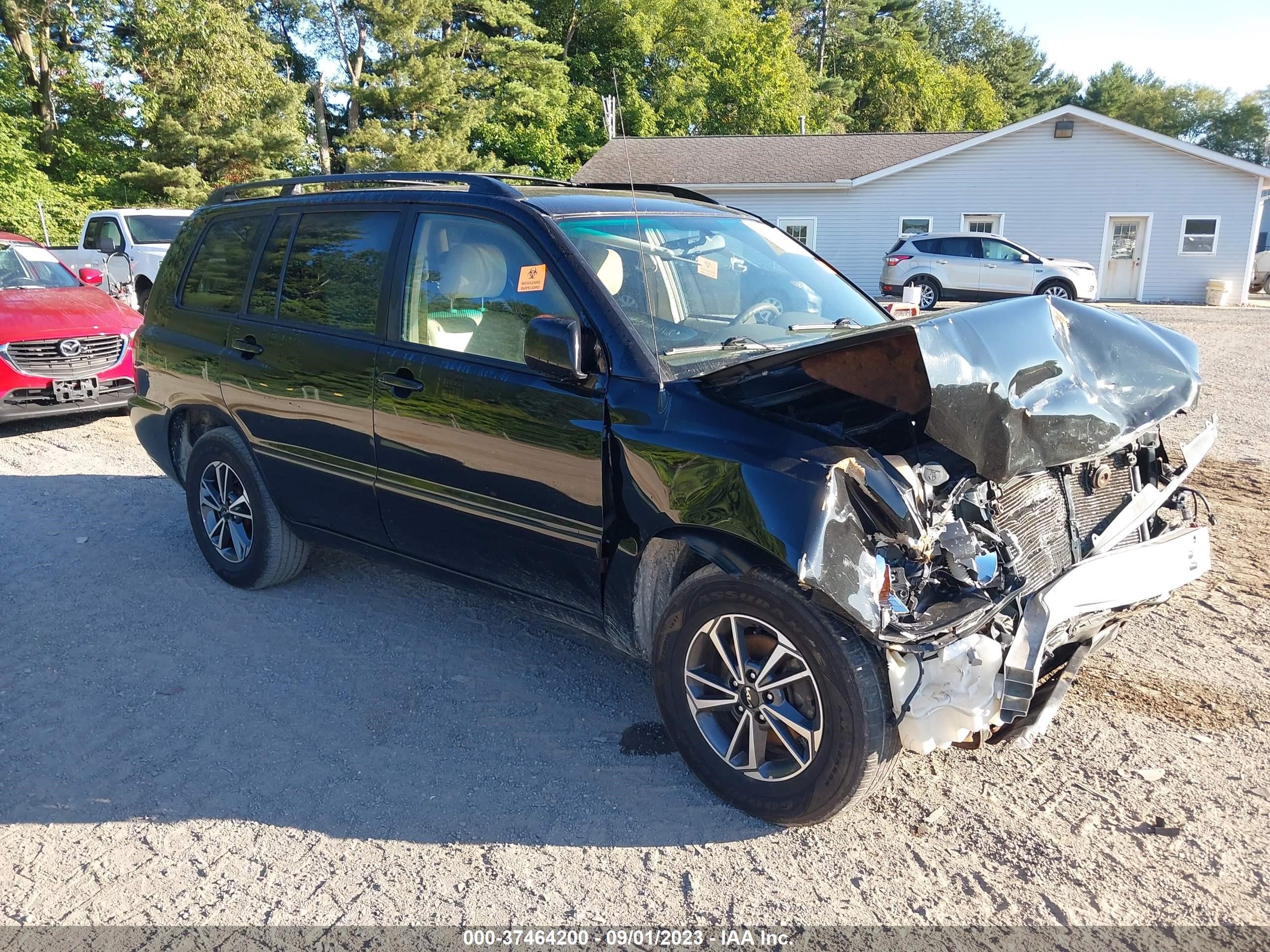 toyota highlander 2007 jtegd21ax70157692