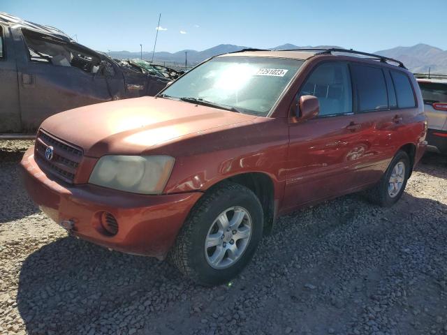 toyota highlander 2003 jtegf21a030086197