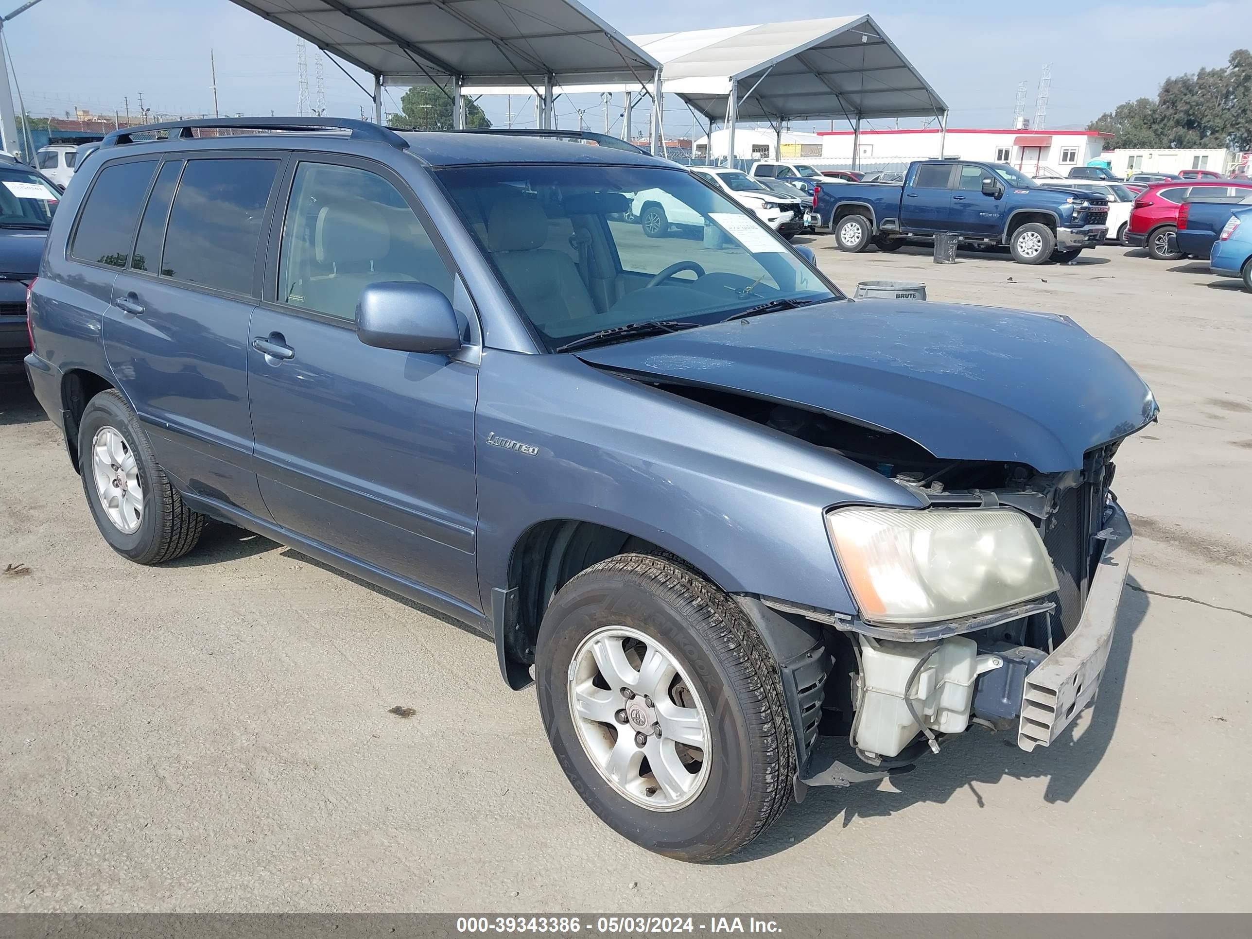 toyota highlander 2002 jtegf21a120051005