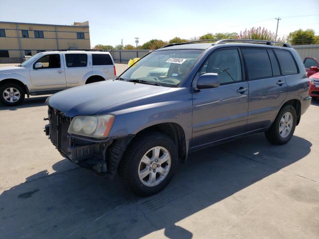 toyota highlander 2001 jtegf21a310027576