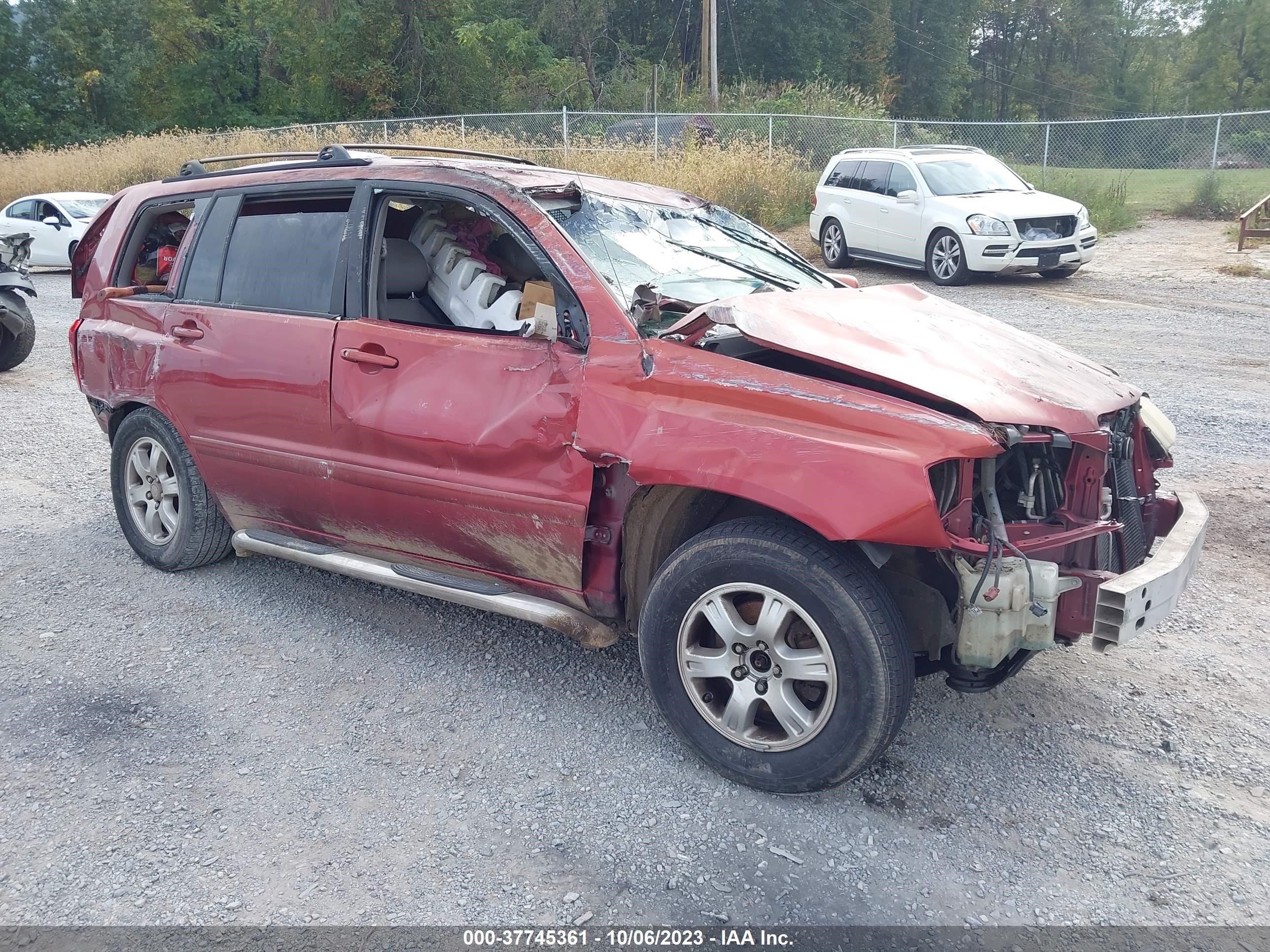 toyota highlander 2003 jtegf21a330115160