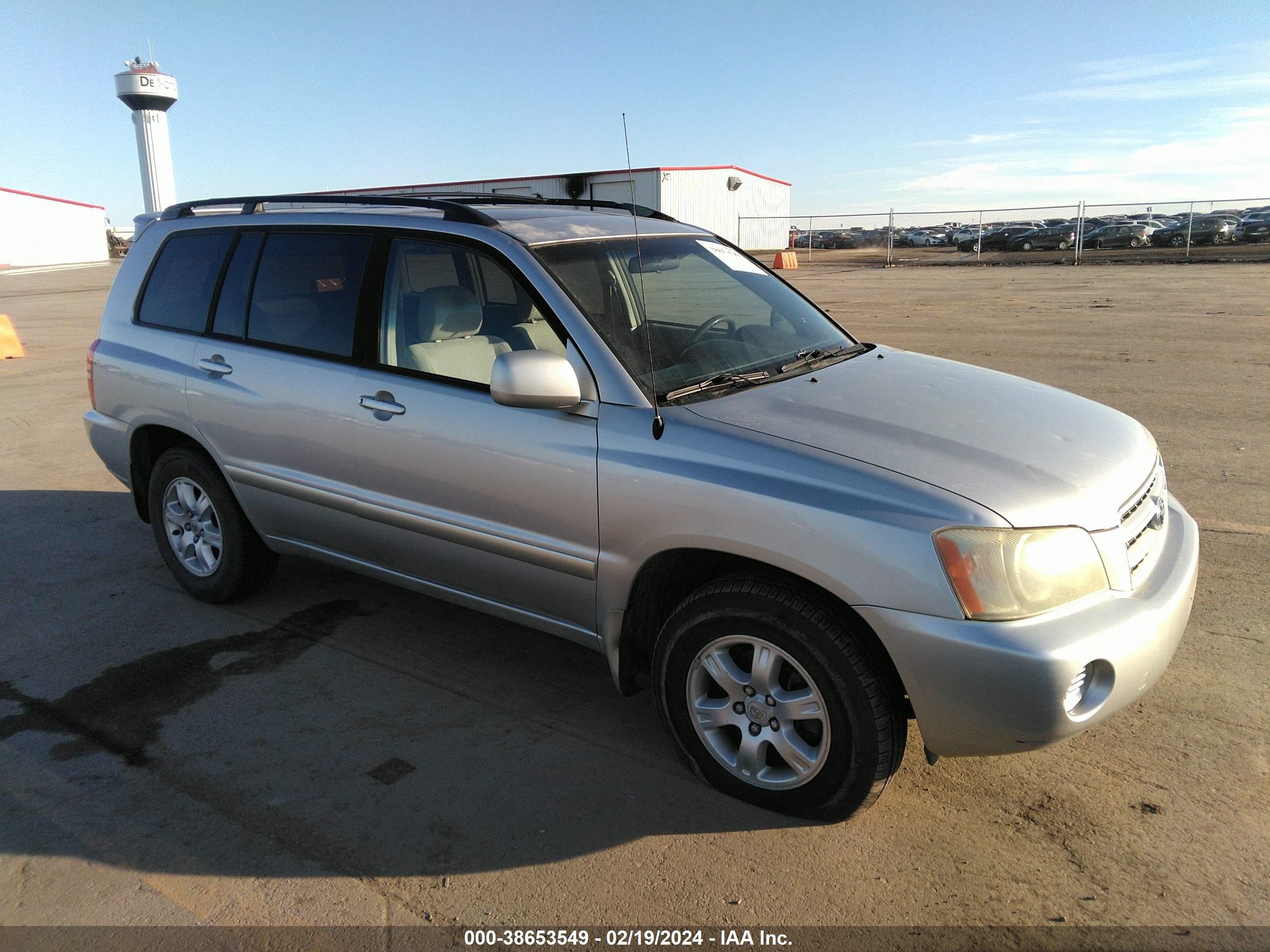 toyota highlander 2003 jtegf21a430073792