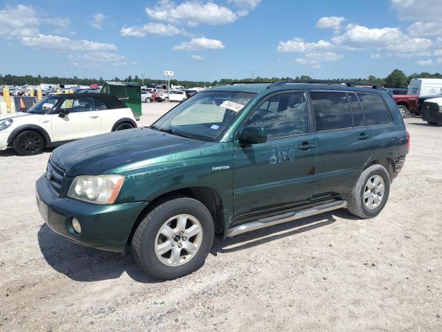 toyota highlander 2001 jtegf21a610018600