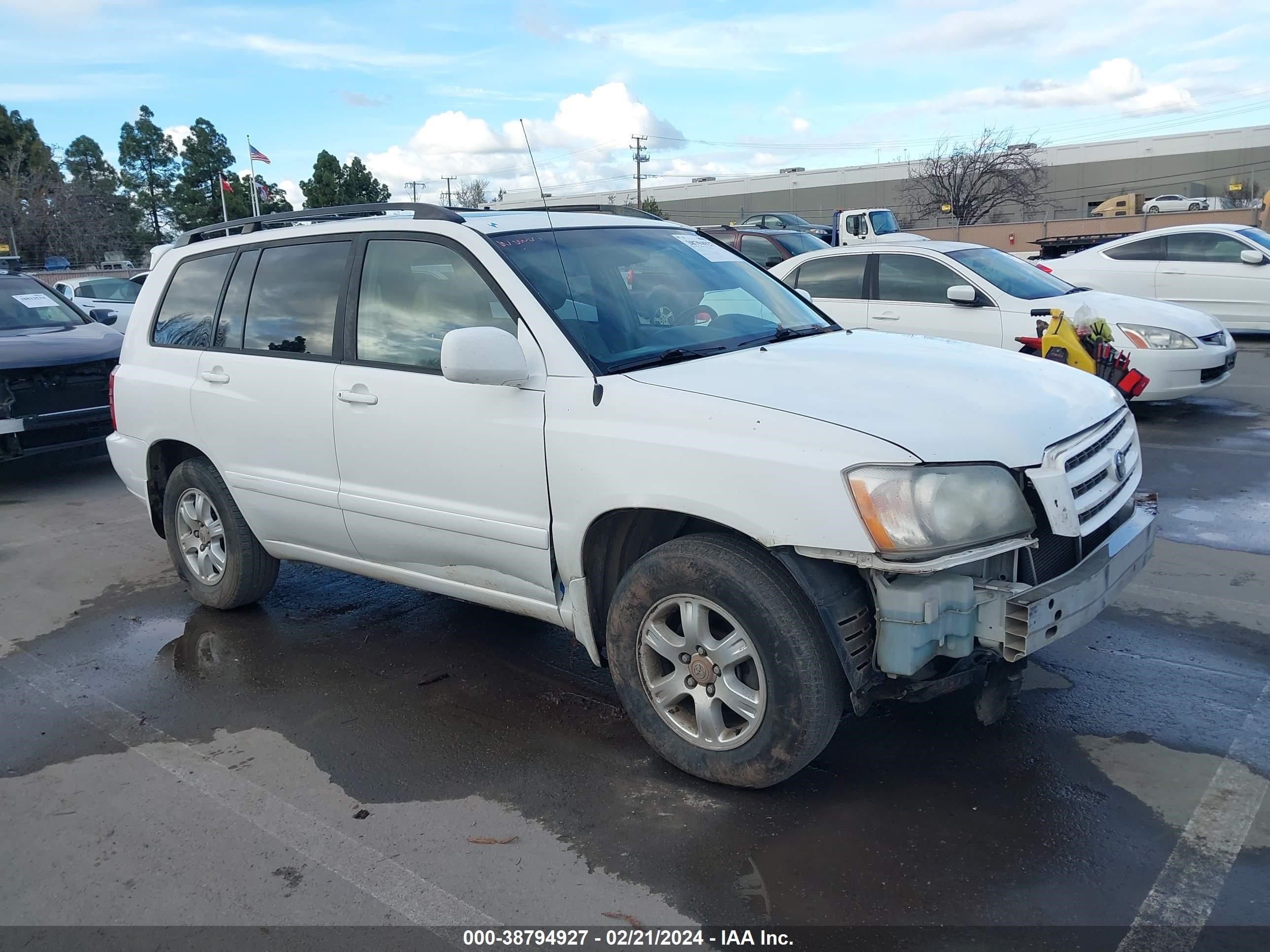 toyota highlander 2003 jtegf21a830087727