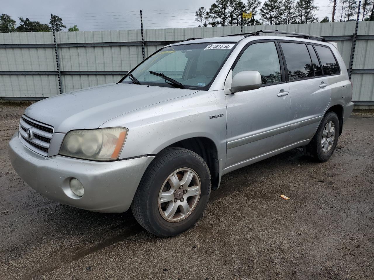 toyota highlander 2002 jtegf21a920055707