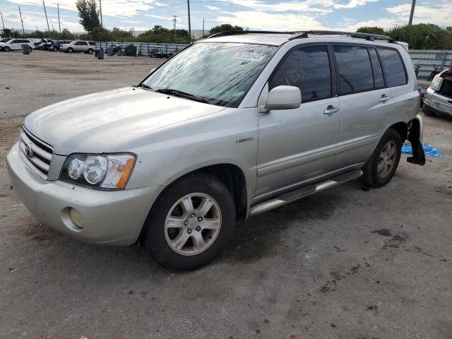 toyota highlander 2001 jtegf21ax10002240