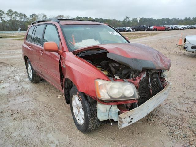 toyota highlander 2002 jtegf21ax20028676