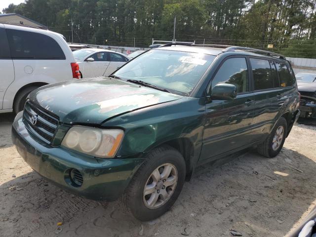 toyota highlander 2002 jtegf21ax20062231