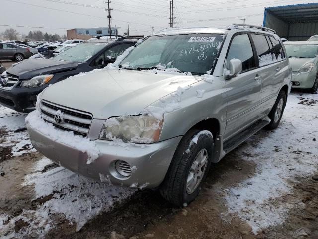 toyota highlander 2003 jtegf21ax30078298