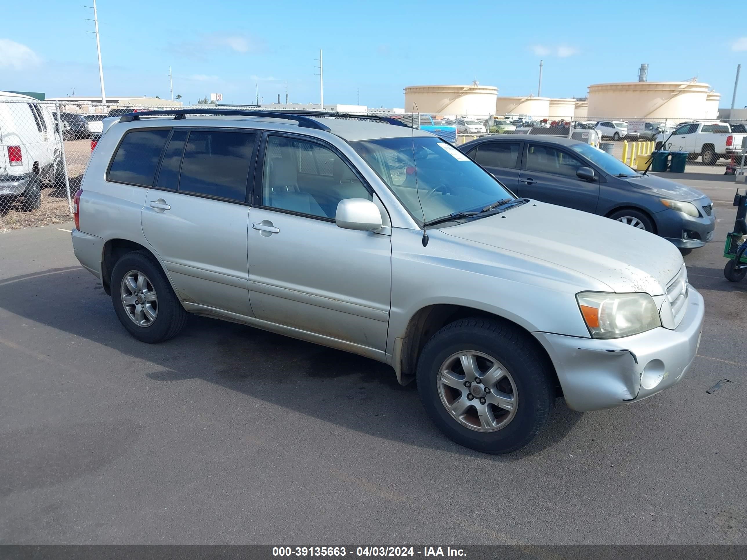 toyota highlander 2005 jtegp21a150069585