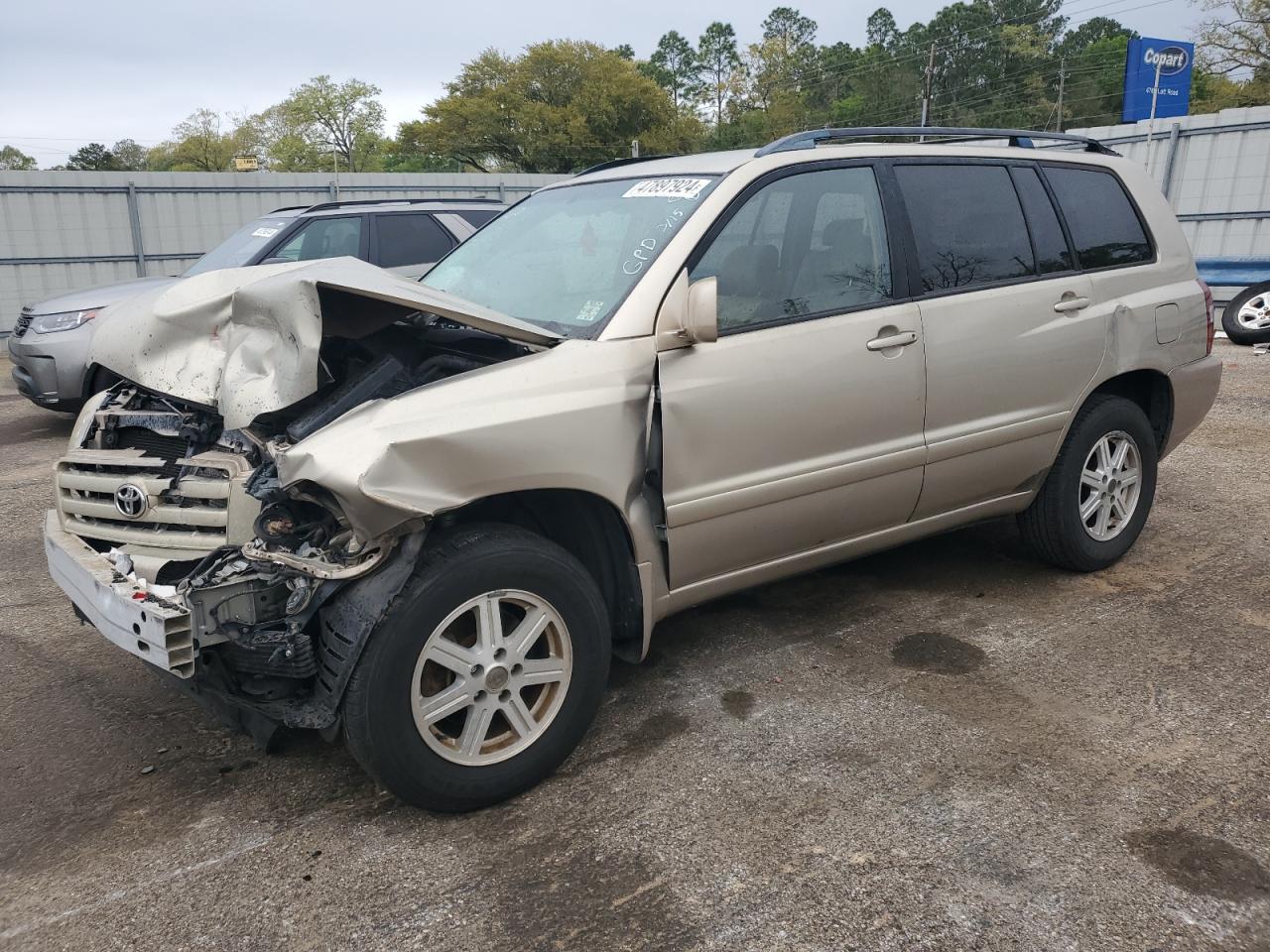 toyota highlander 2006 jtegp21a260123669