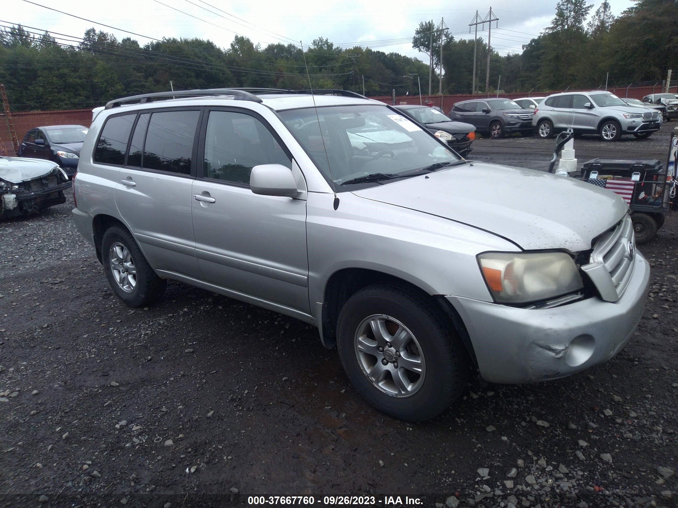 toyota highlander 2007 jtegp21a270133068