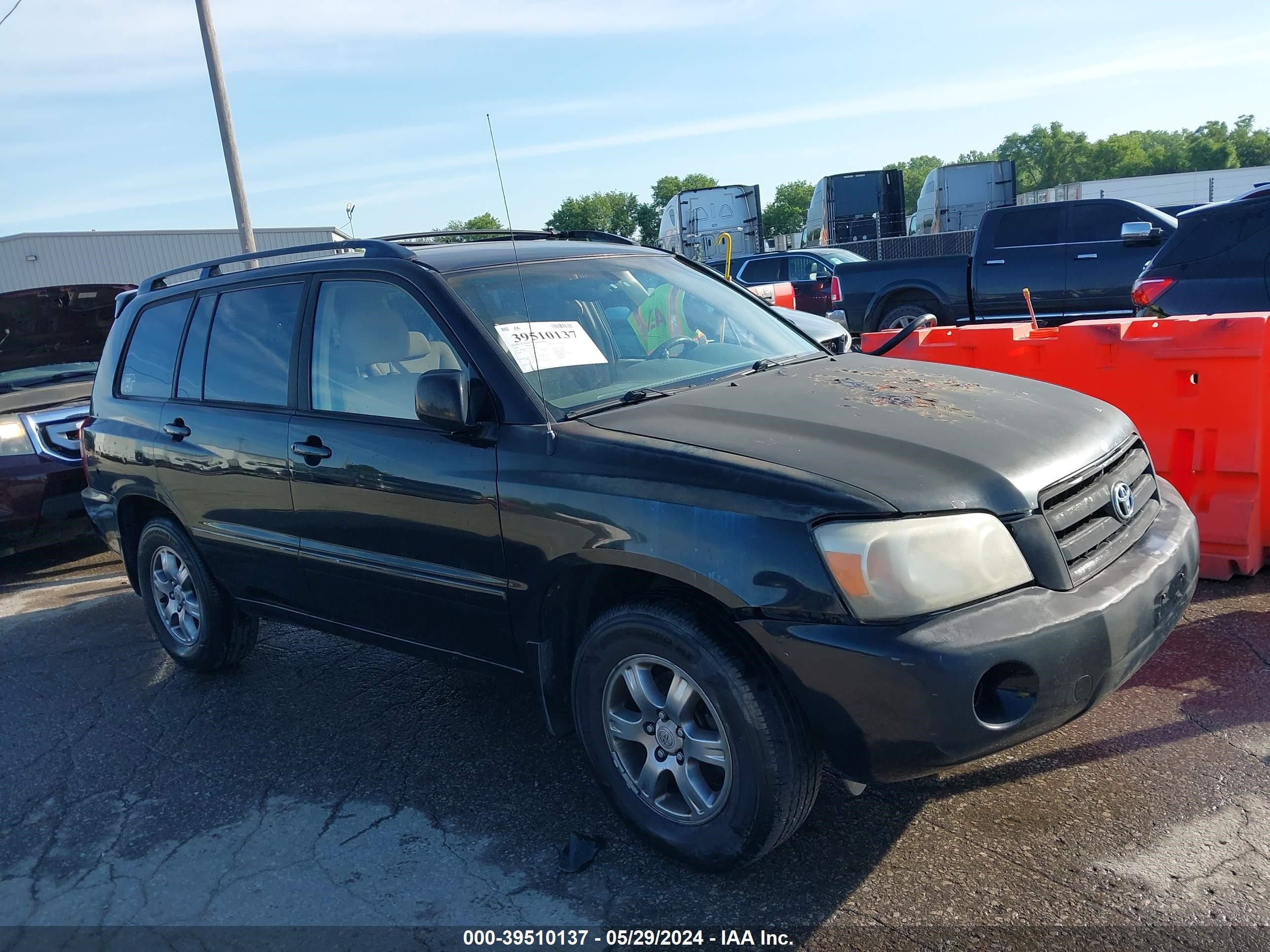 toyota highlander 2005 jtegp21a350044705