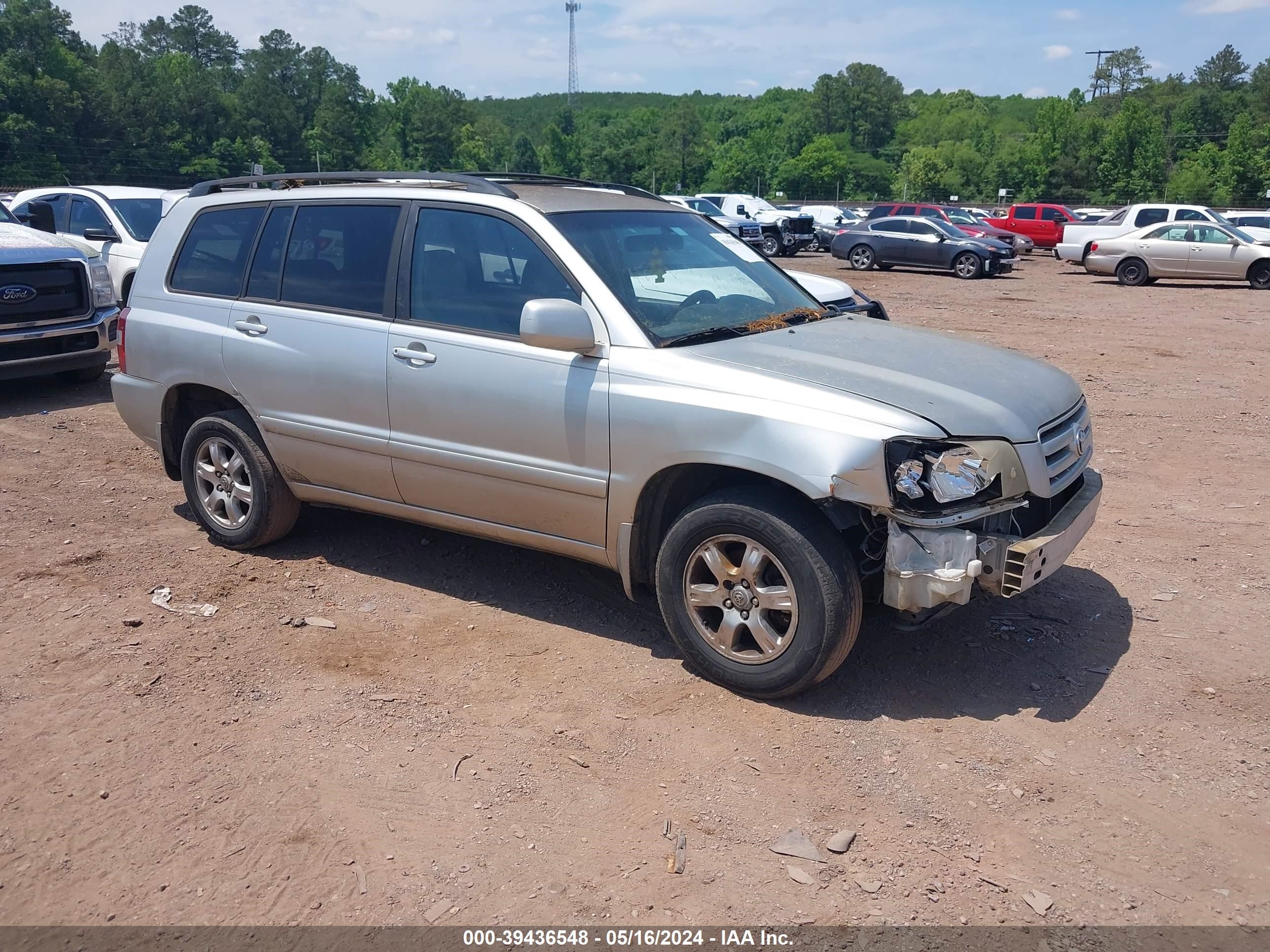 toyota highlander 2006 jtegp21a360113829