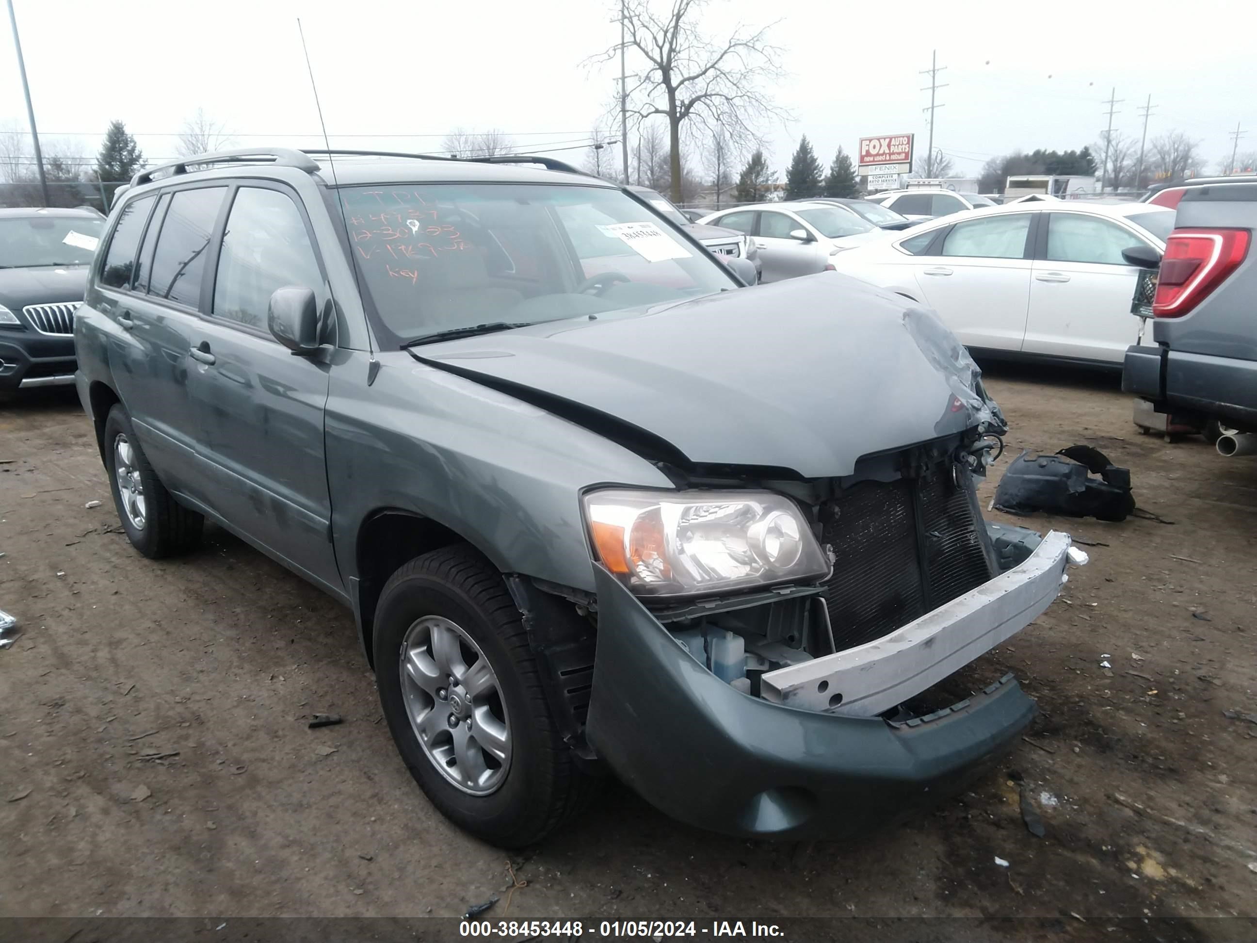 toyota highlander 2007 jtegp21a370141969