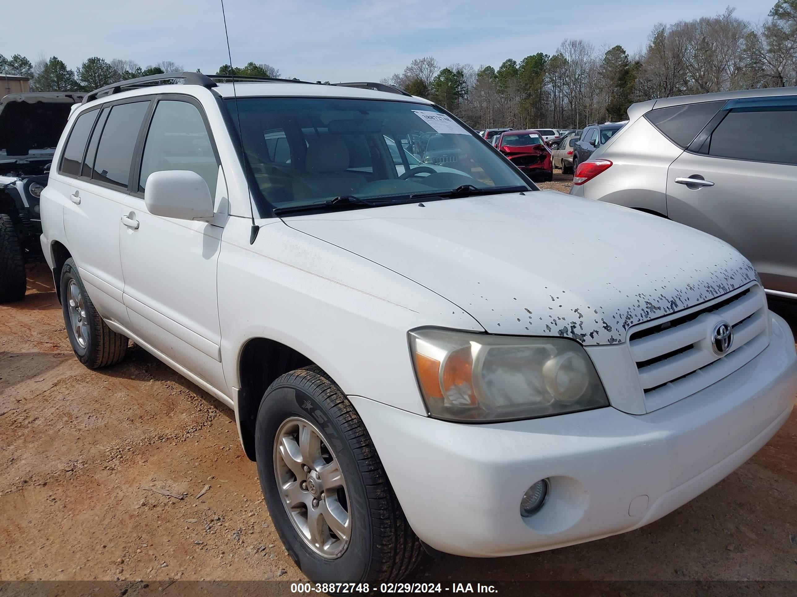 toyota highlander 2007 jtegp21a570143156