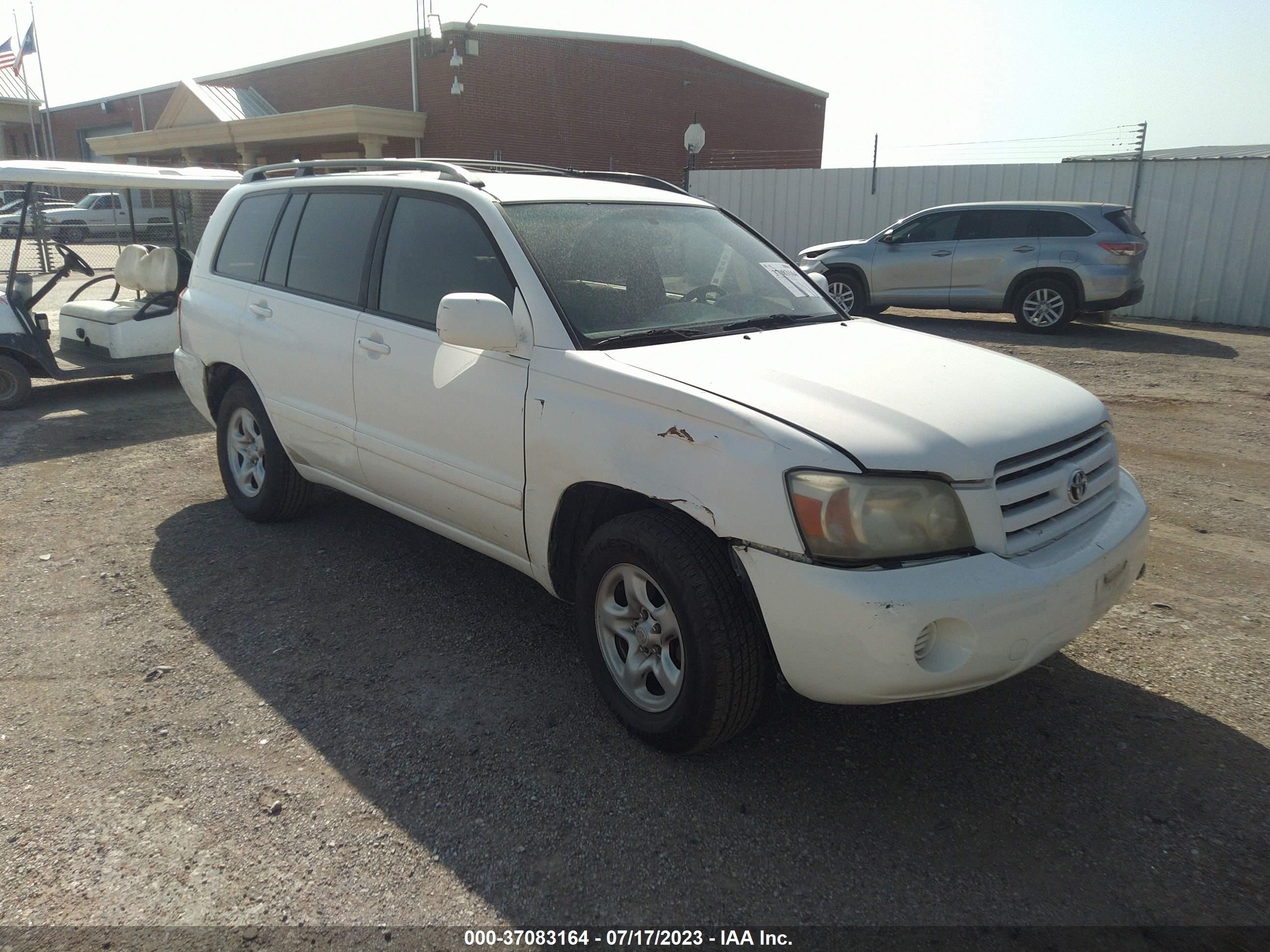 toyota highlander 2004 jtegp21a640025113