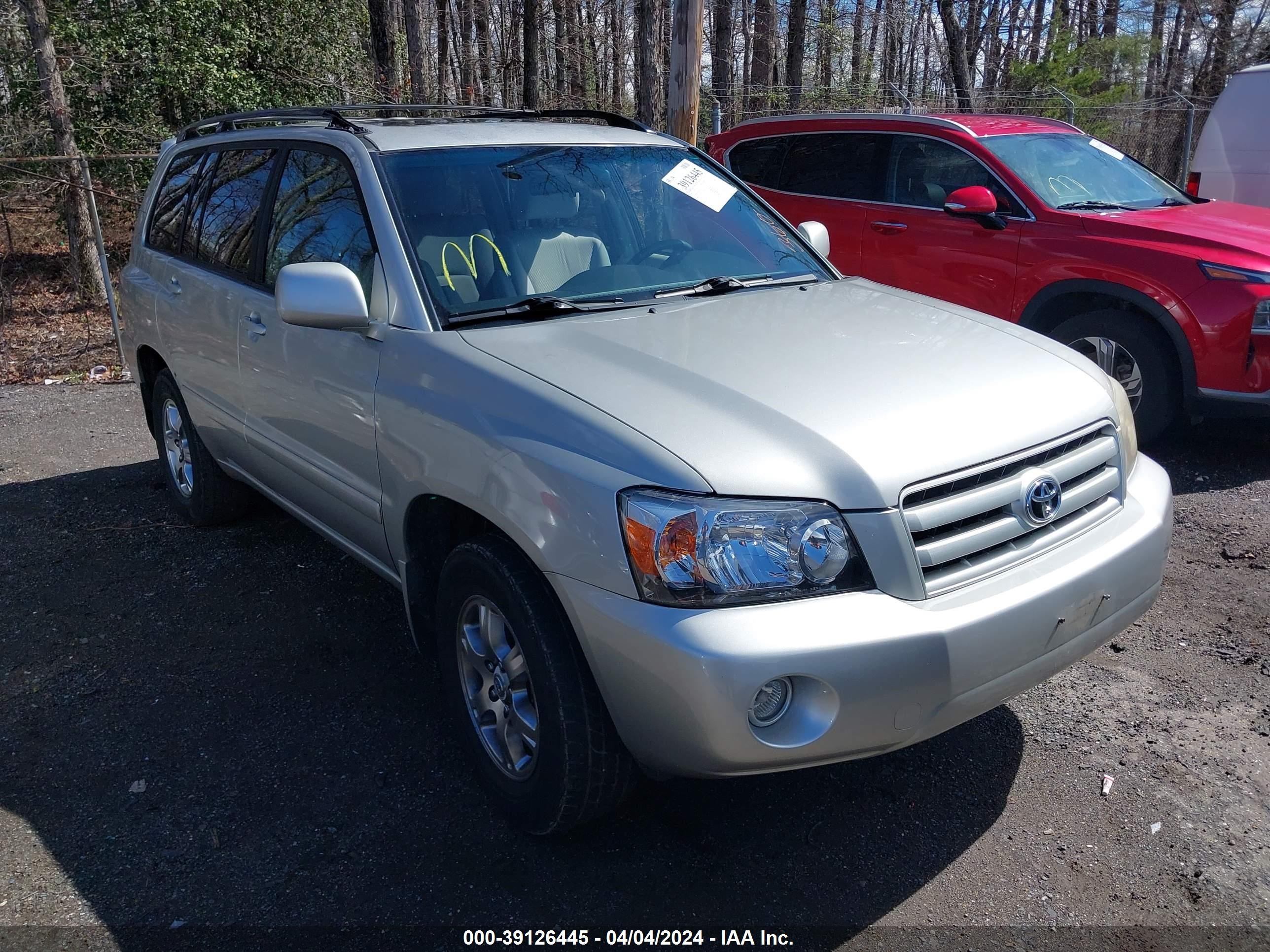 toyota highlander 2007 jtegp21a770133759