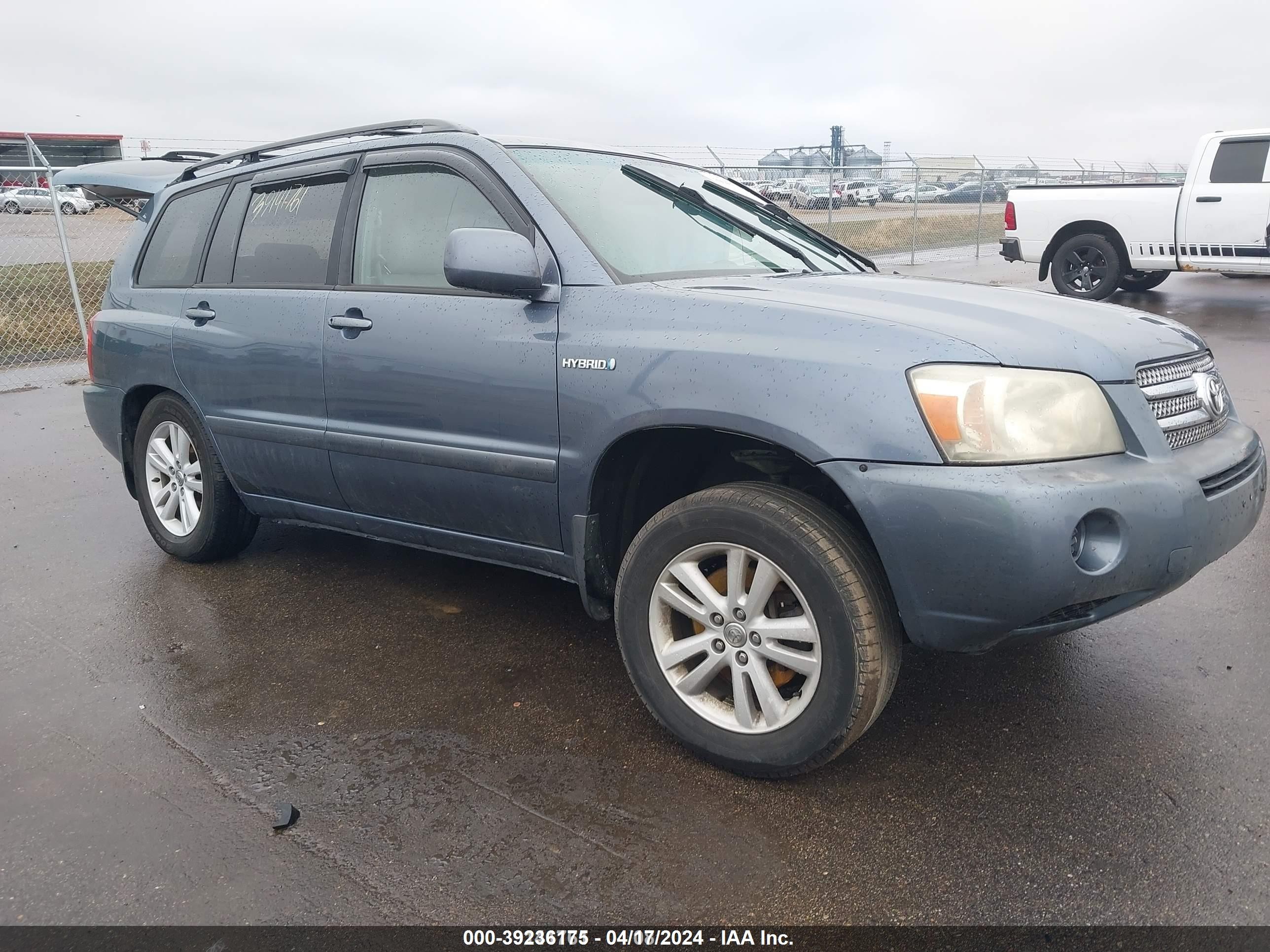 toyota highlander 2007 jtegw21a370018434