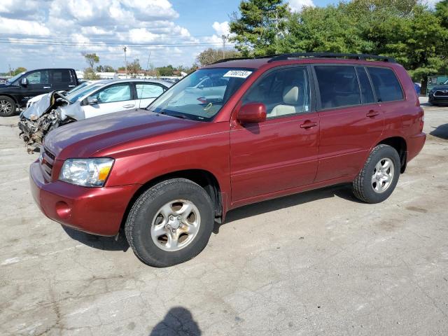 toyota highlander 2005 jtehd21a150036776