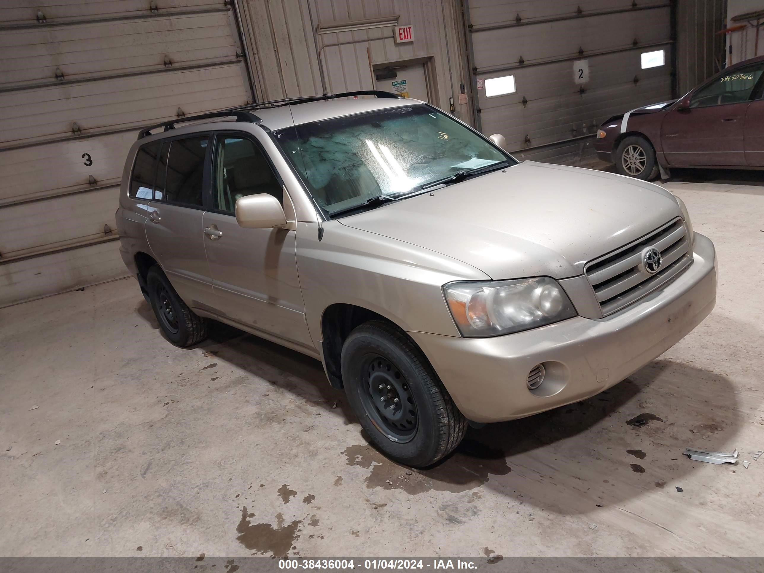 toyota highlander 2006 jtehd21a360045433