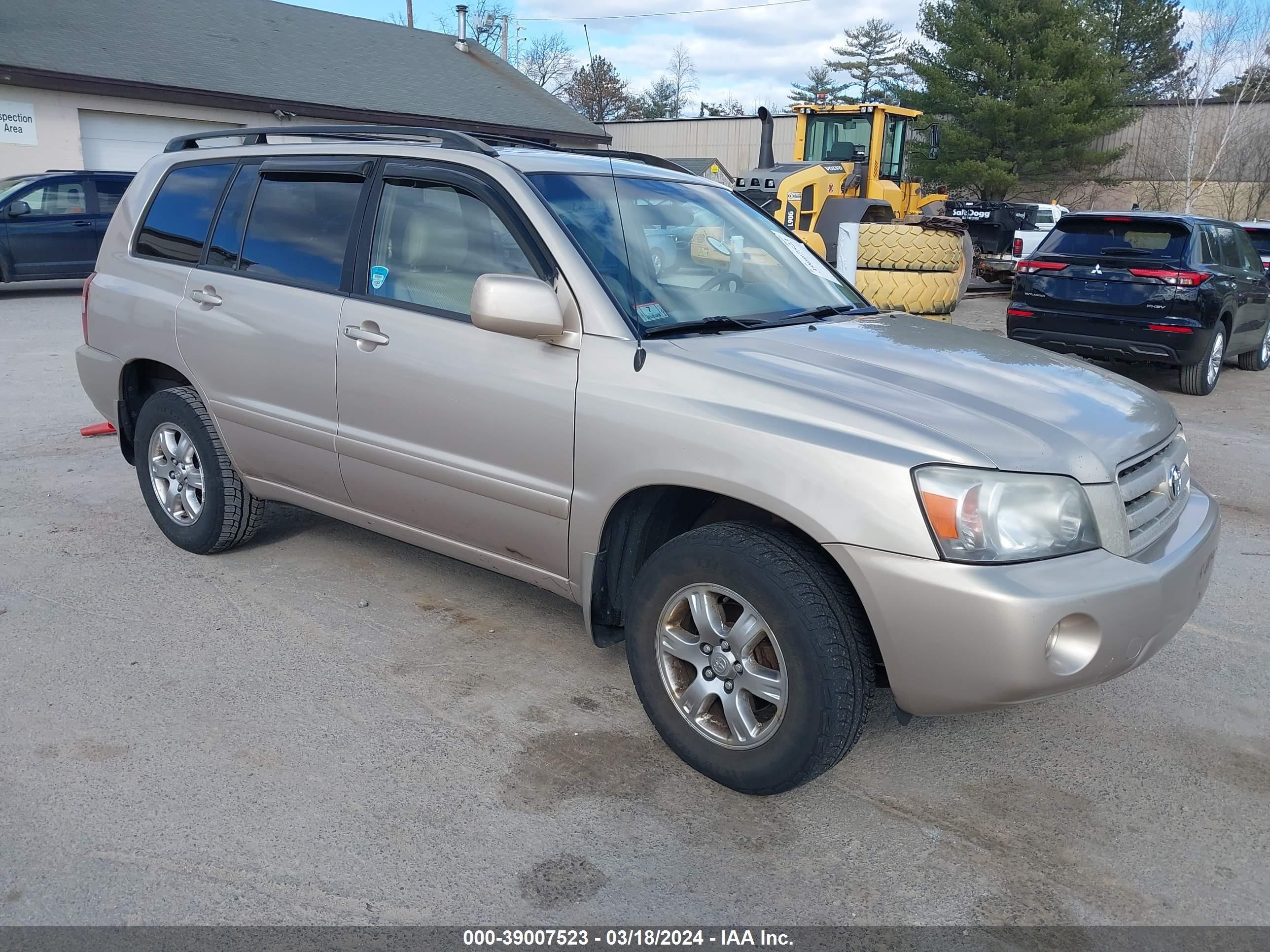 toyota highlander 2006 jtehd21a960044173