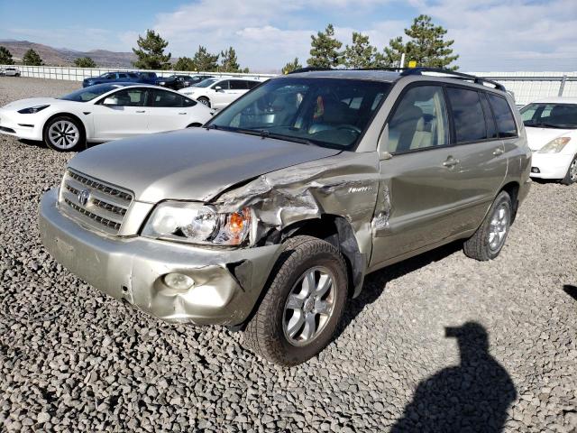 toyota highlander 2001 jtehf21a010039480