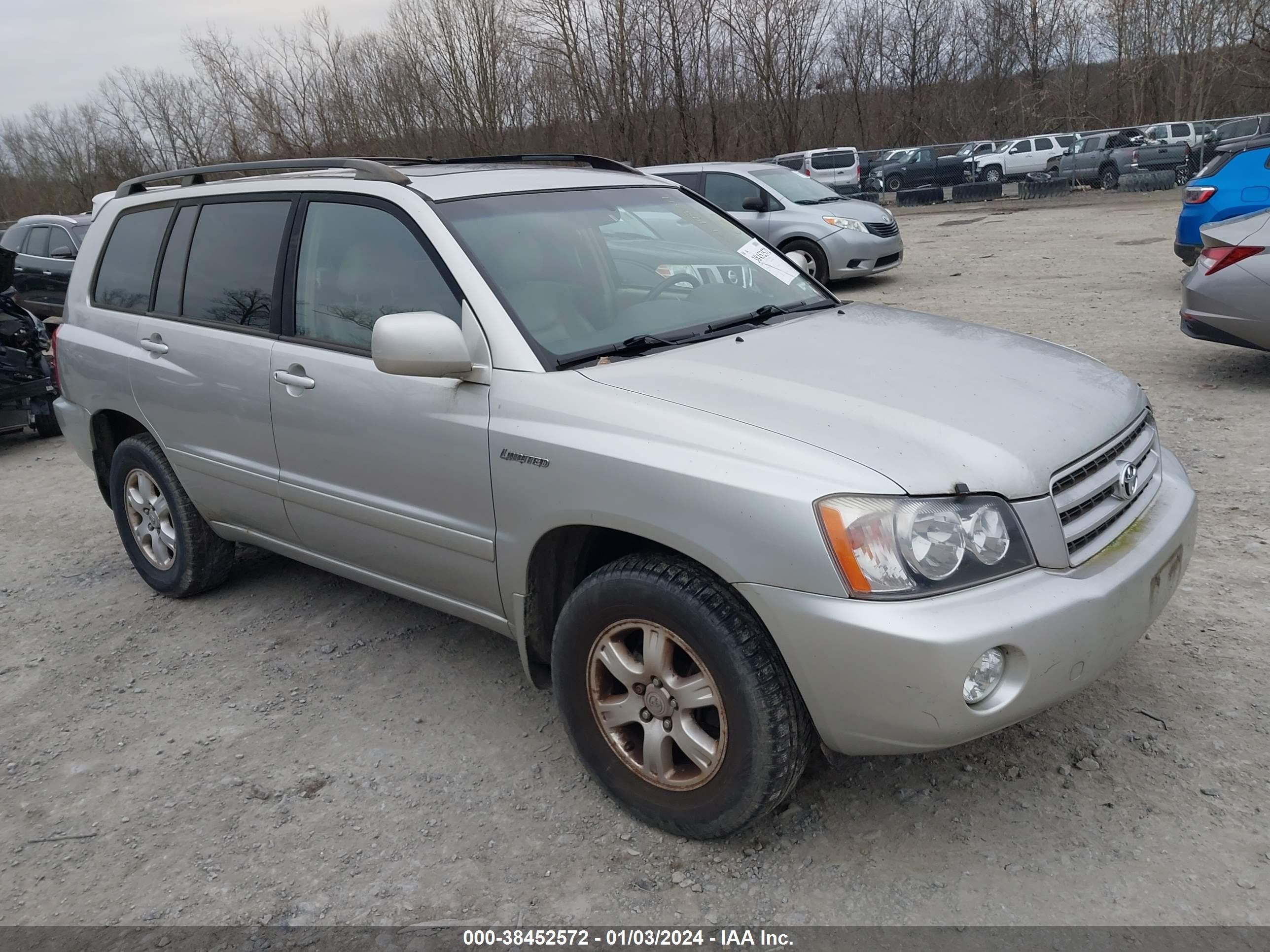 toyota highlander 2001 jtehf21a110004401