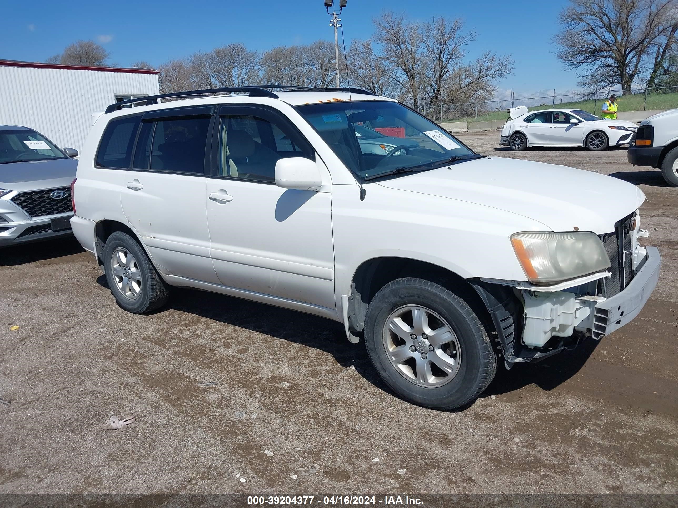 toyota highlander 2003 jtehf21a230141141