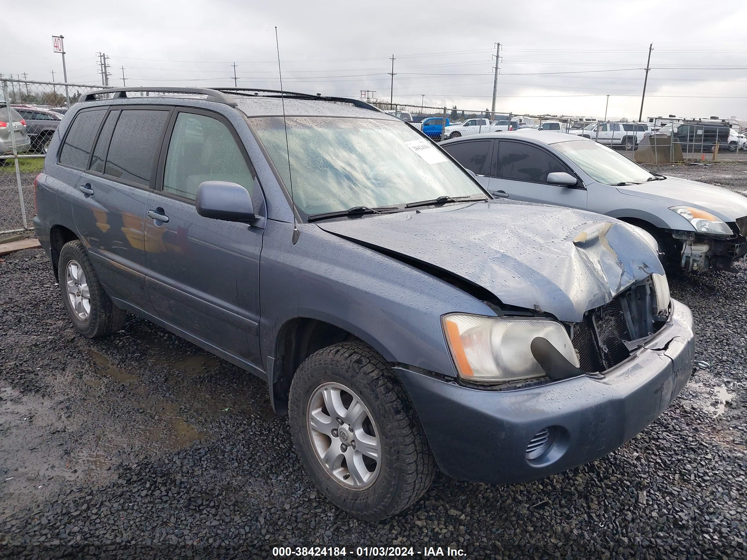 toyota highlander 2003 jtehf21a230149448