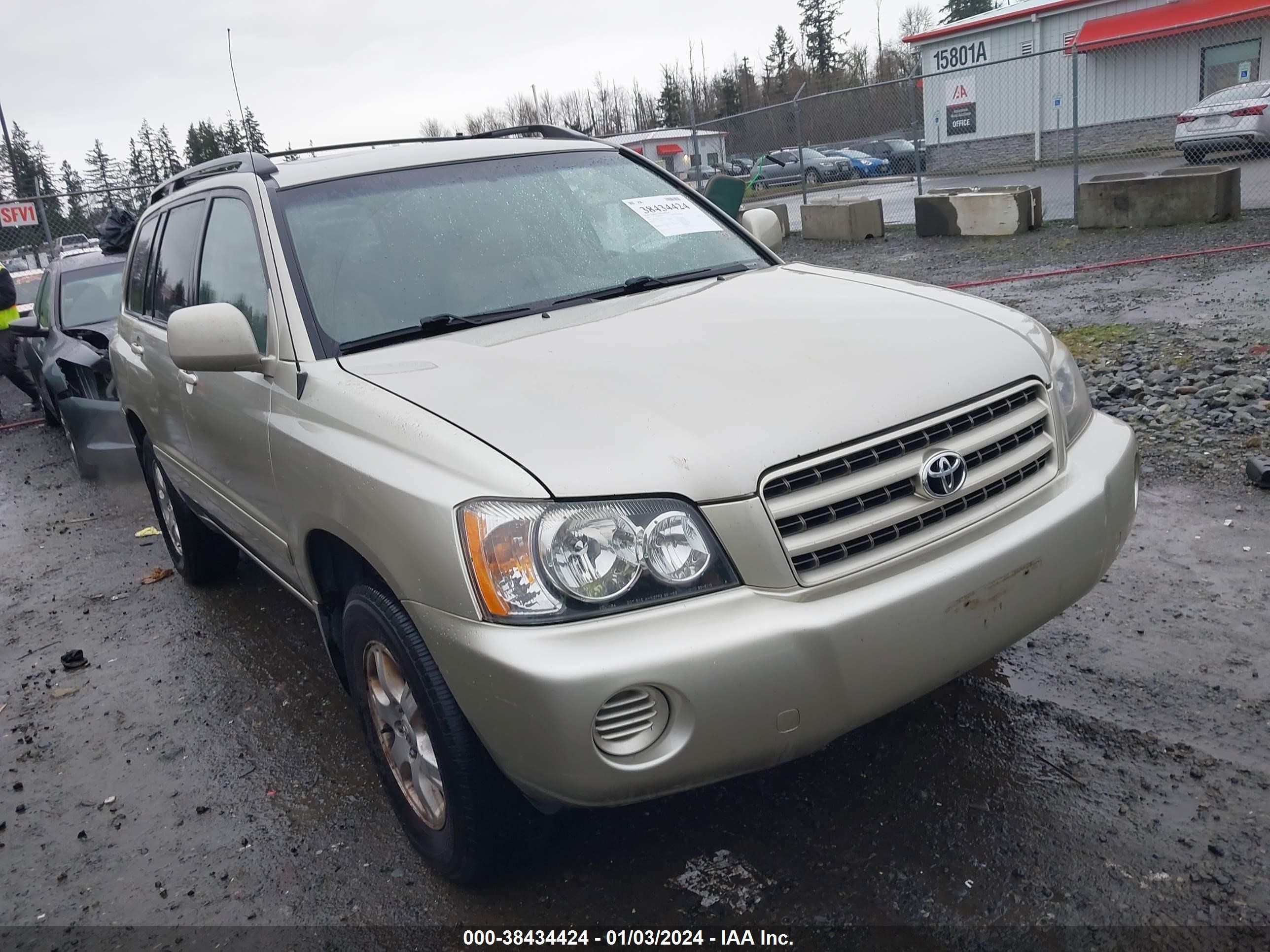 toyota highlander 2003 jtehf21a330107810