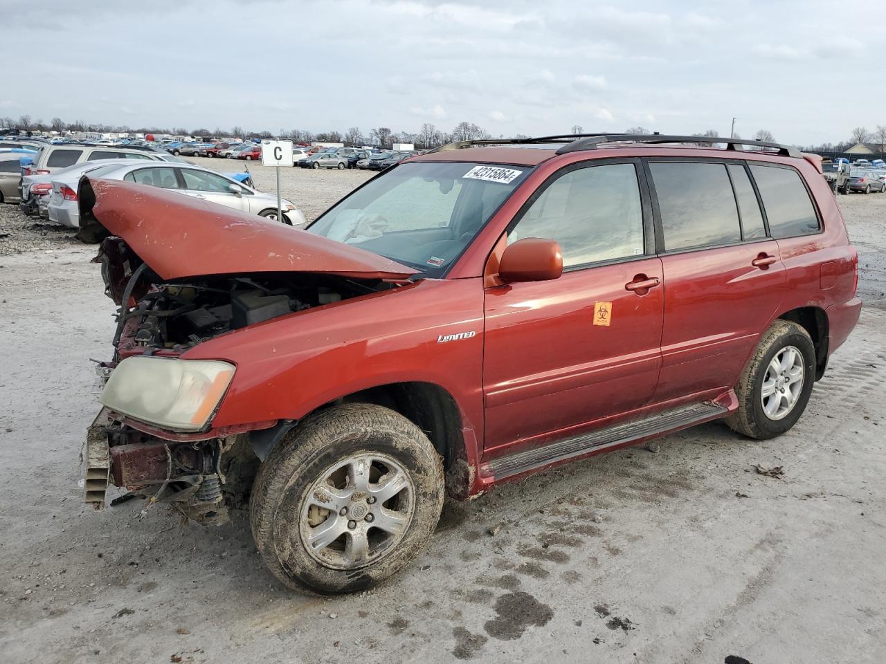 toyota highlander 2003 jtehf21a330150396