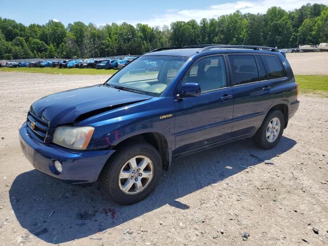 toyota highlander 2001 jtehf21a410040759