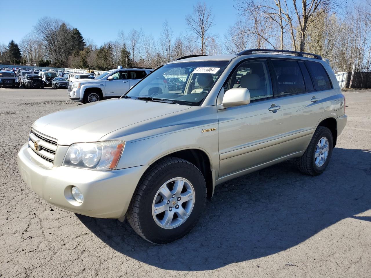 toyota highlander 2001 jtehf21a610004832