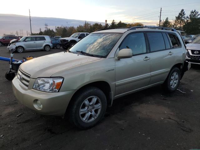 toyota highlander 2001 jtehf21a710007562