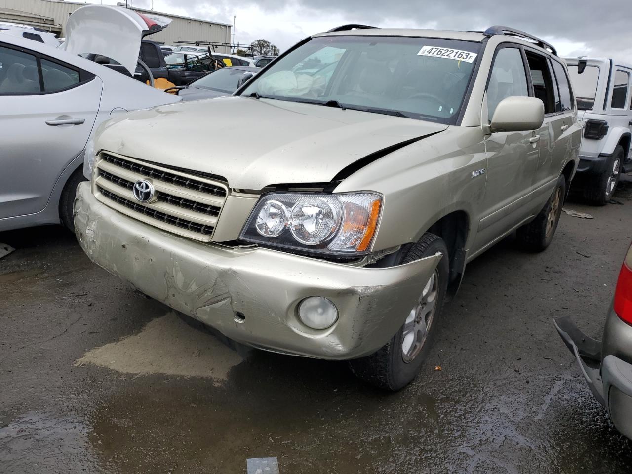 toyota highlander 2003 jtehf21a730130586