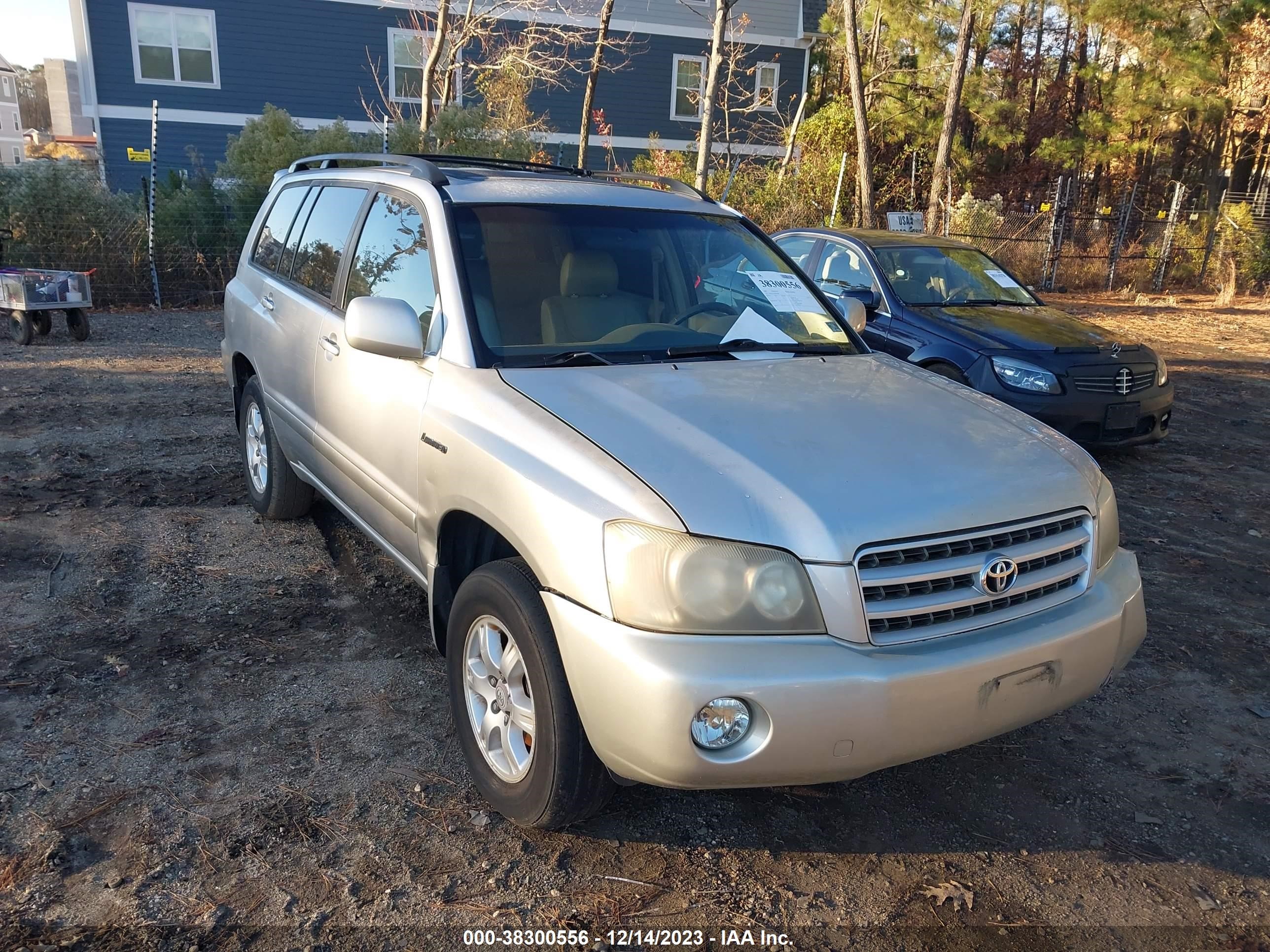 toyota highlander 2002 jtehf21a920042962