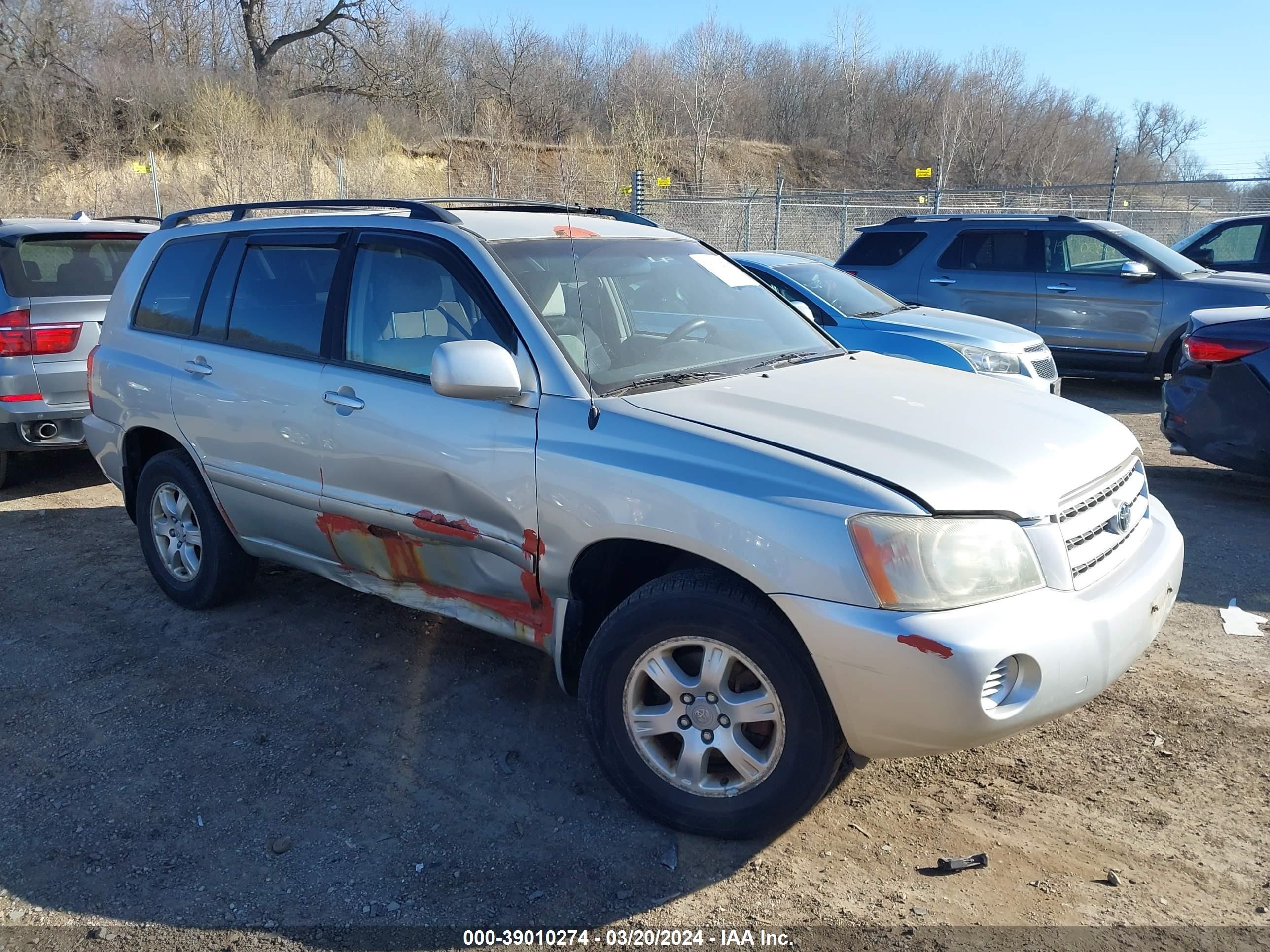 toyota highlander 2003 jtehf21a930125096